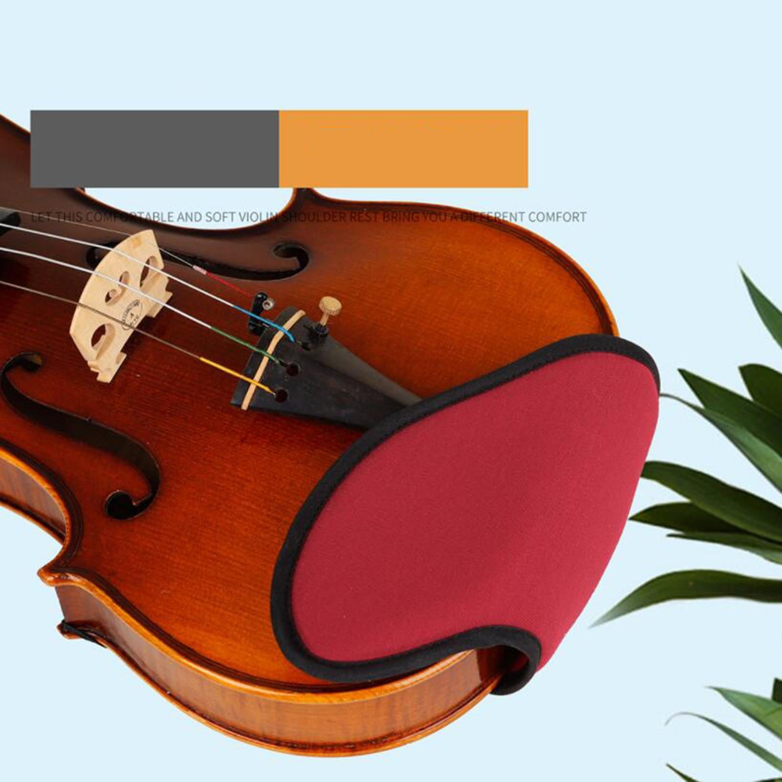 Cotton Violin Shoulder Rest Soft Violin Chin Rests for Beginners Red