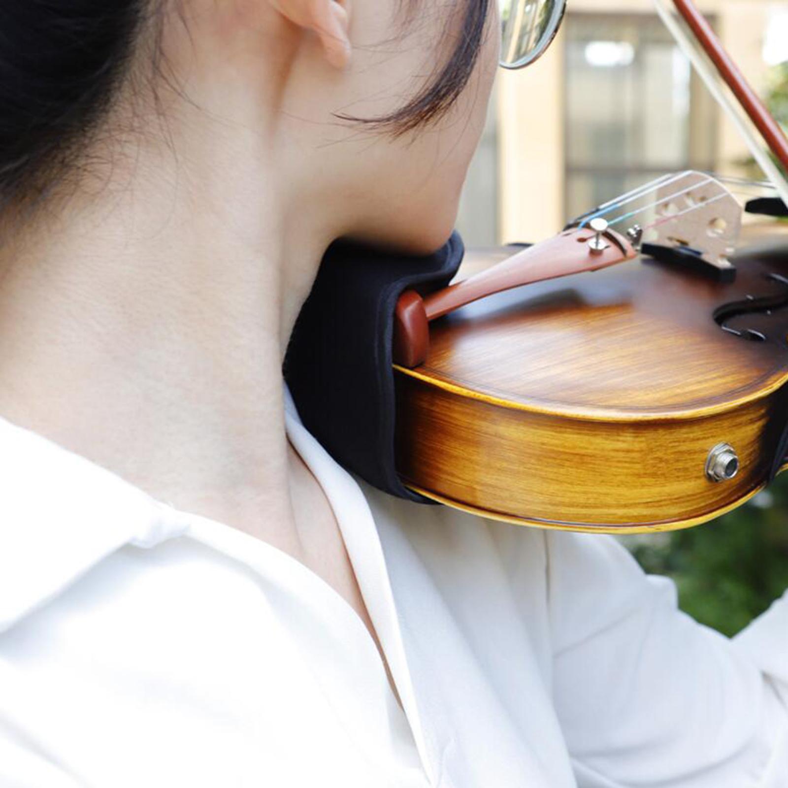 Cotton Violin Shoulder Rest Soft Violin Chin Rests for Beginners Red