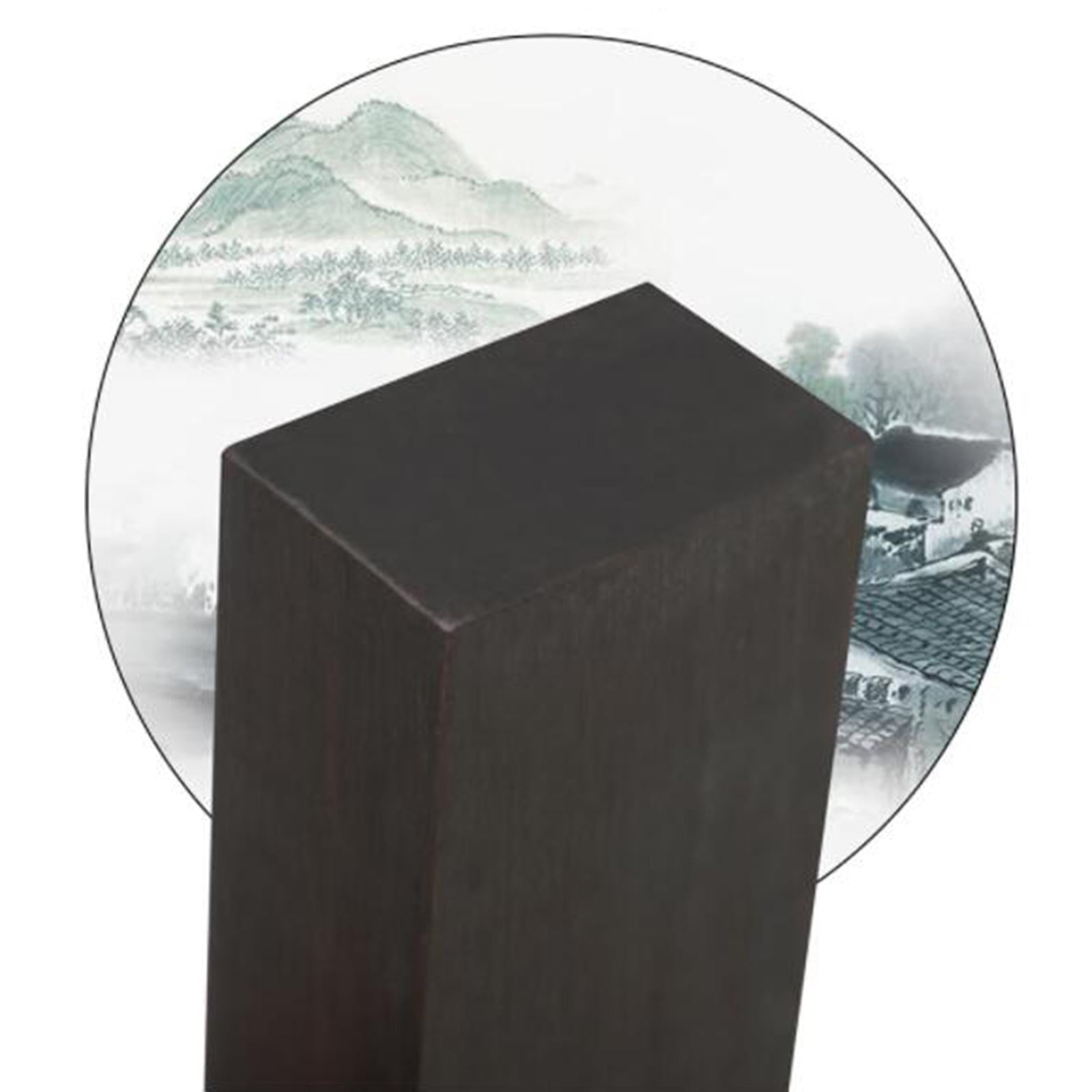 Ebony Wood for Knife Handle Material Blanks Knife Material 12.2x4x1.6cm