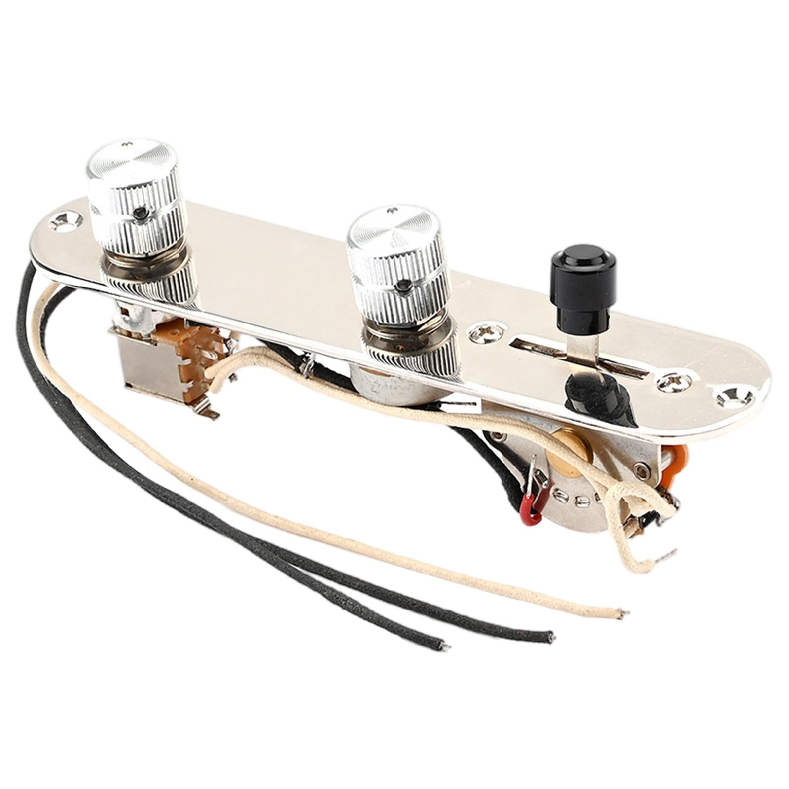 Loaded Prewired 3 Way Control Plate Wired Control Panel for Electric Guitar