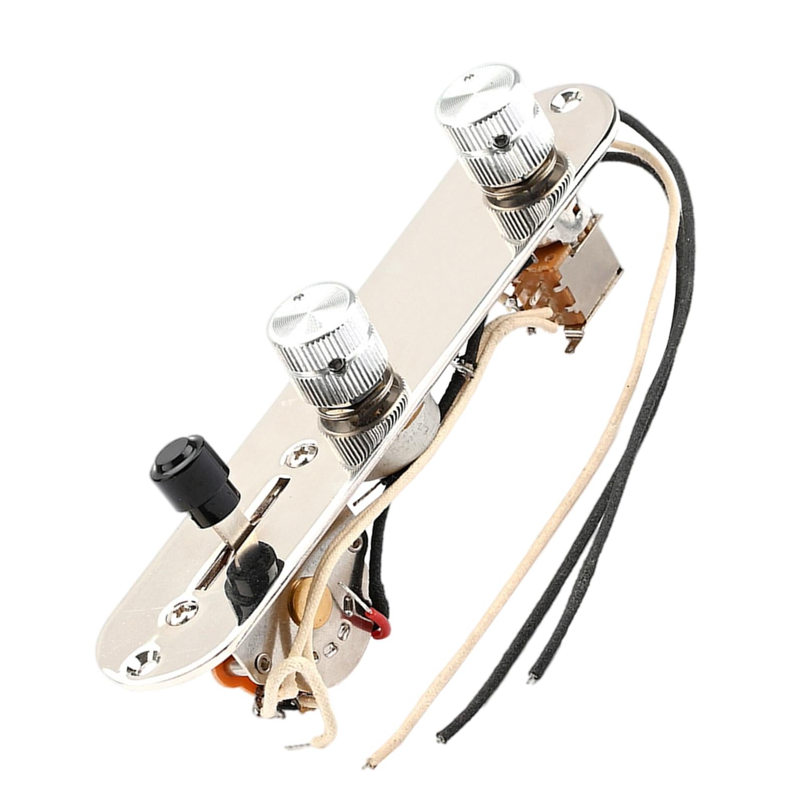 Loaded Prewired 3 Way Control Plate Wired Control Panel for Electric Guitar
