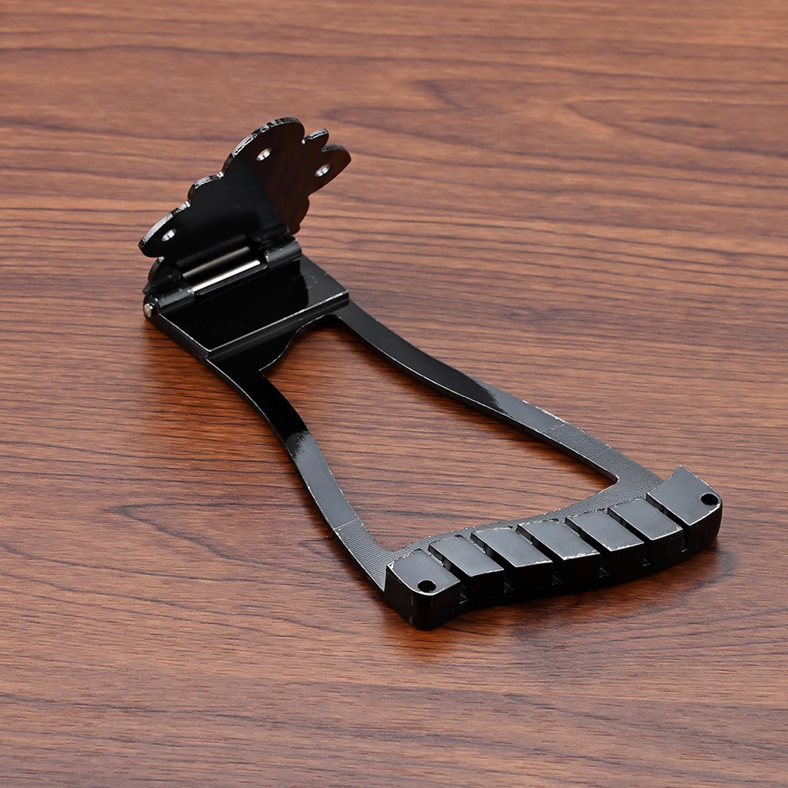 Guitar Bridge Trapeze Tailpiece Replacement for Hollow Body Archtop Guitar