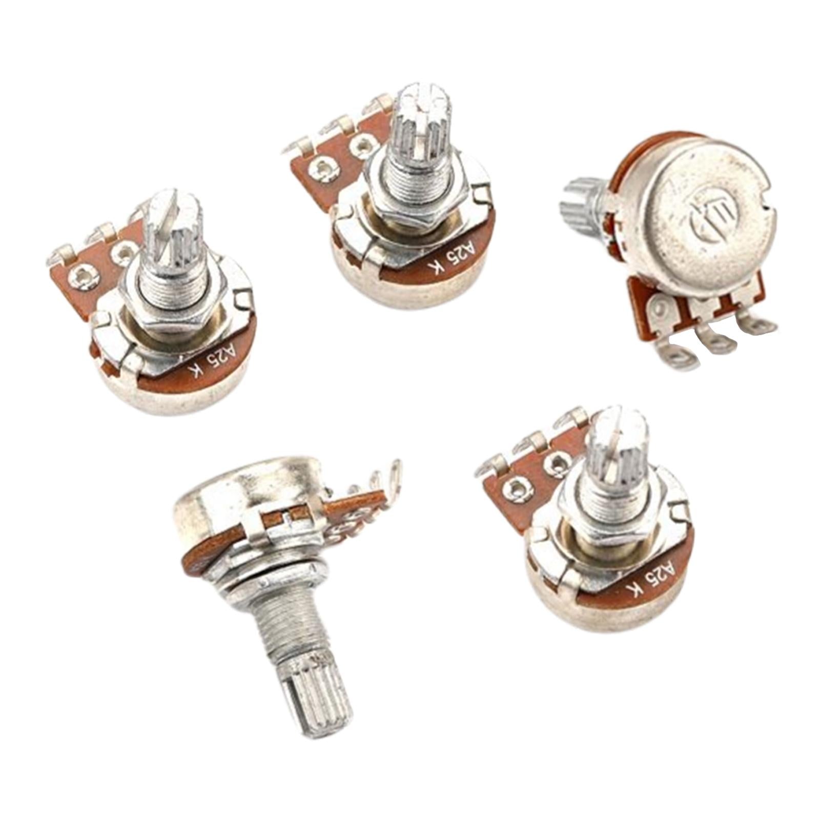 5xGuitar Potentiometer 18mm Shaft Parts for Electric Guitar