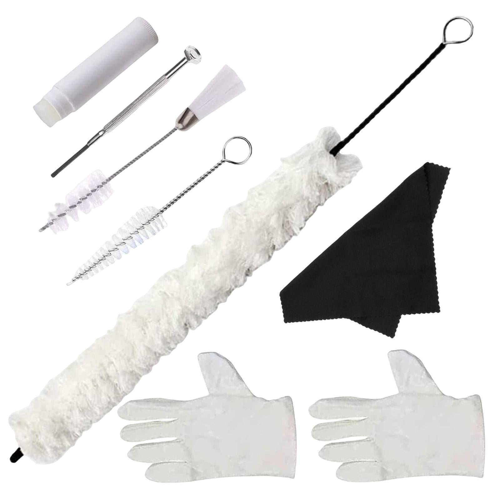 Saxophone Cleaning Care Kits Gloves Brush Screwdriver for Clarinet Flute Sax