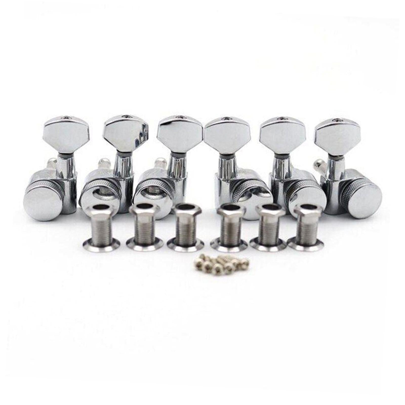 Guitar Locking Pegs Keys Guitar Parts Headstocks Accessories Heads Set 3L 3R
