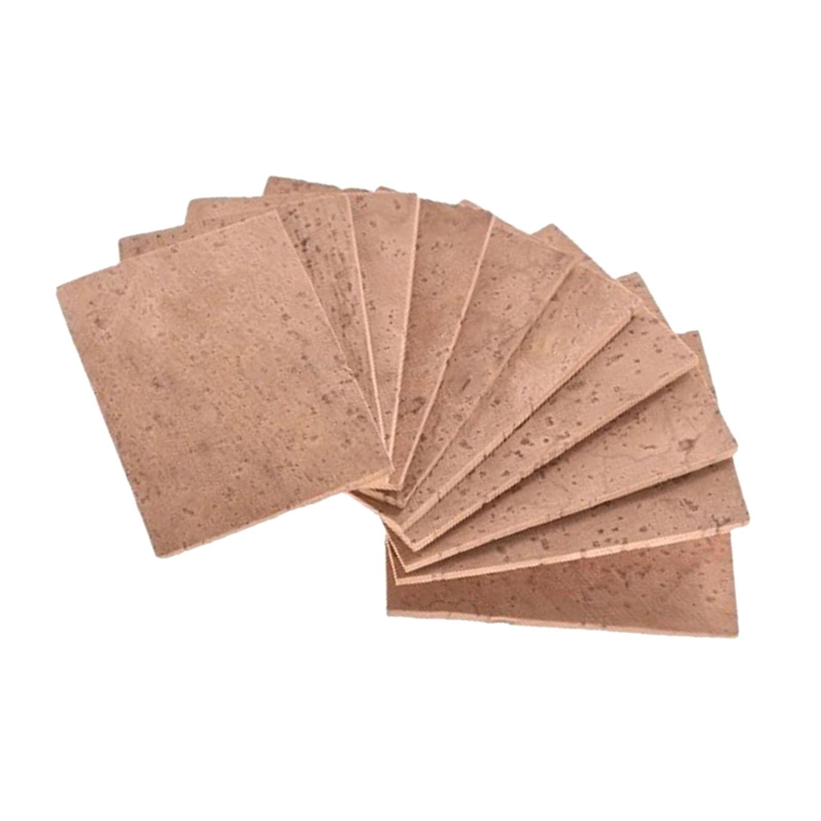 10x Universal Saxophone Neck Cork Instrument Accessories 2mm 61x41mm