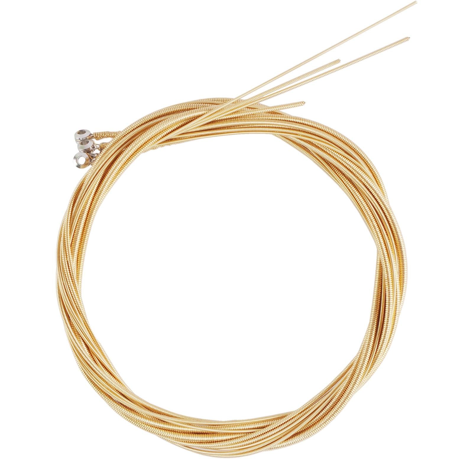 Acoustic Folk Guitar Strings Rustproof Replacement for Acoustic Guitar Bass 4 String