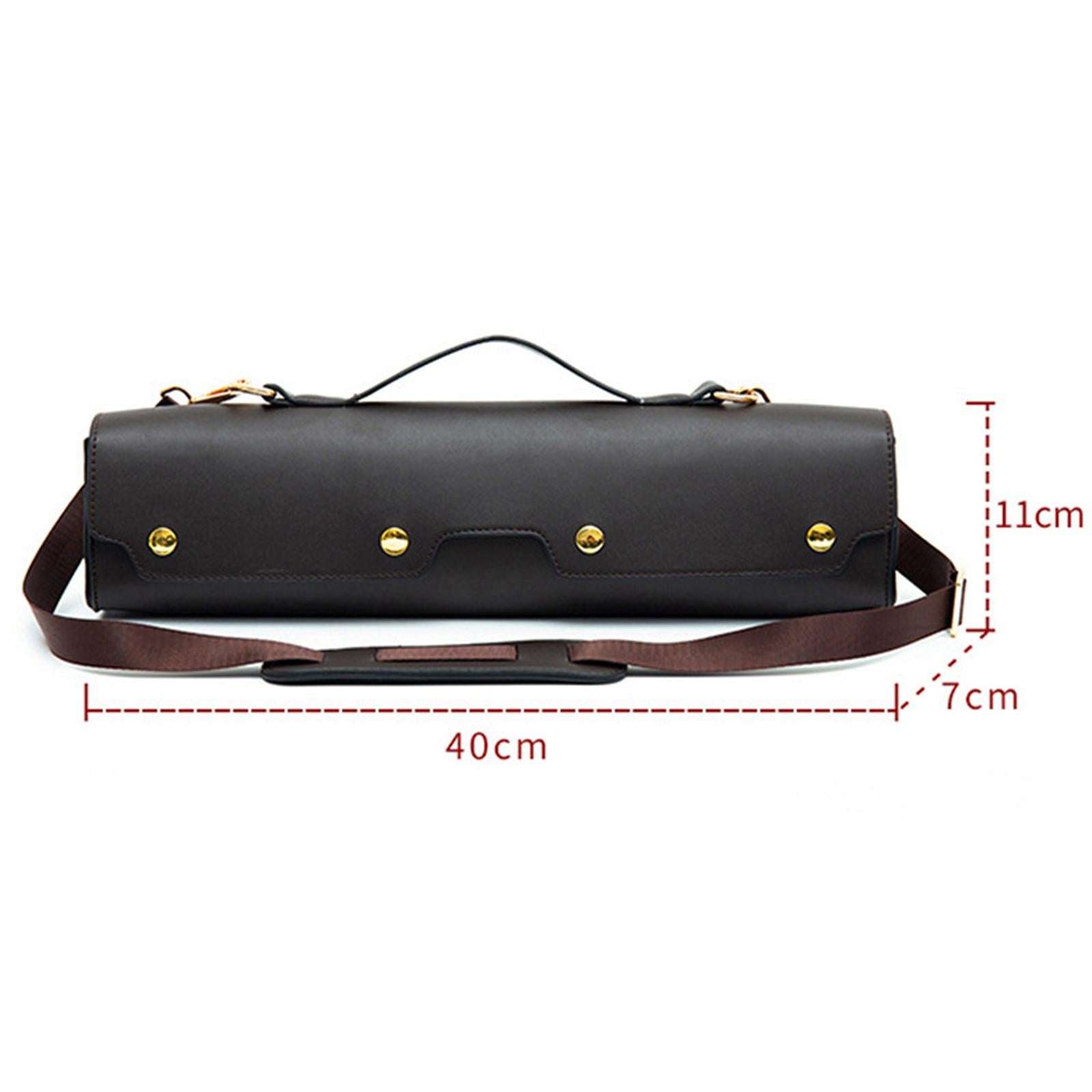 Flute Carry Gig Bag Lightweight Velvet Inside Shoulder Bag Protection 16 Hole
