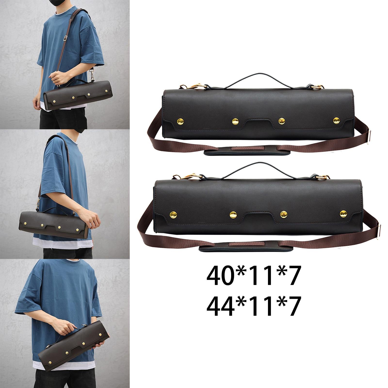 Flute Carry Gig Bag Lightweight Velvet Inside Shoulder Bag Protection 16 Hole