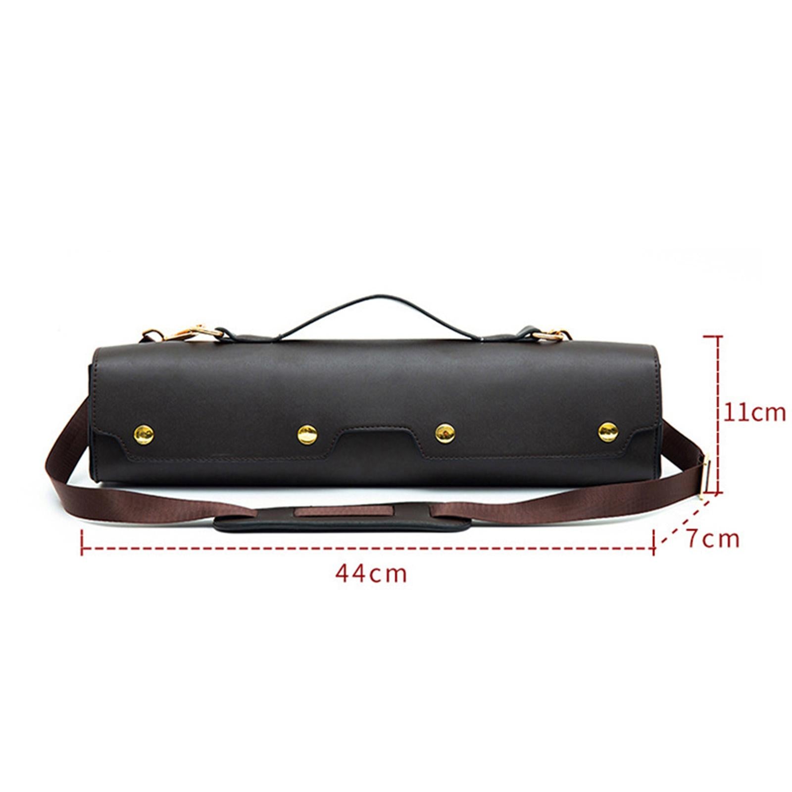 Flute Carry Gig Bag Lightweight Velvet Inside Shoulder Bag Protection 17 Hole