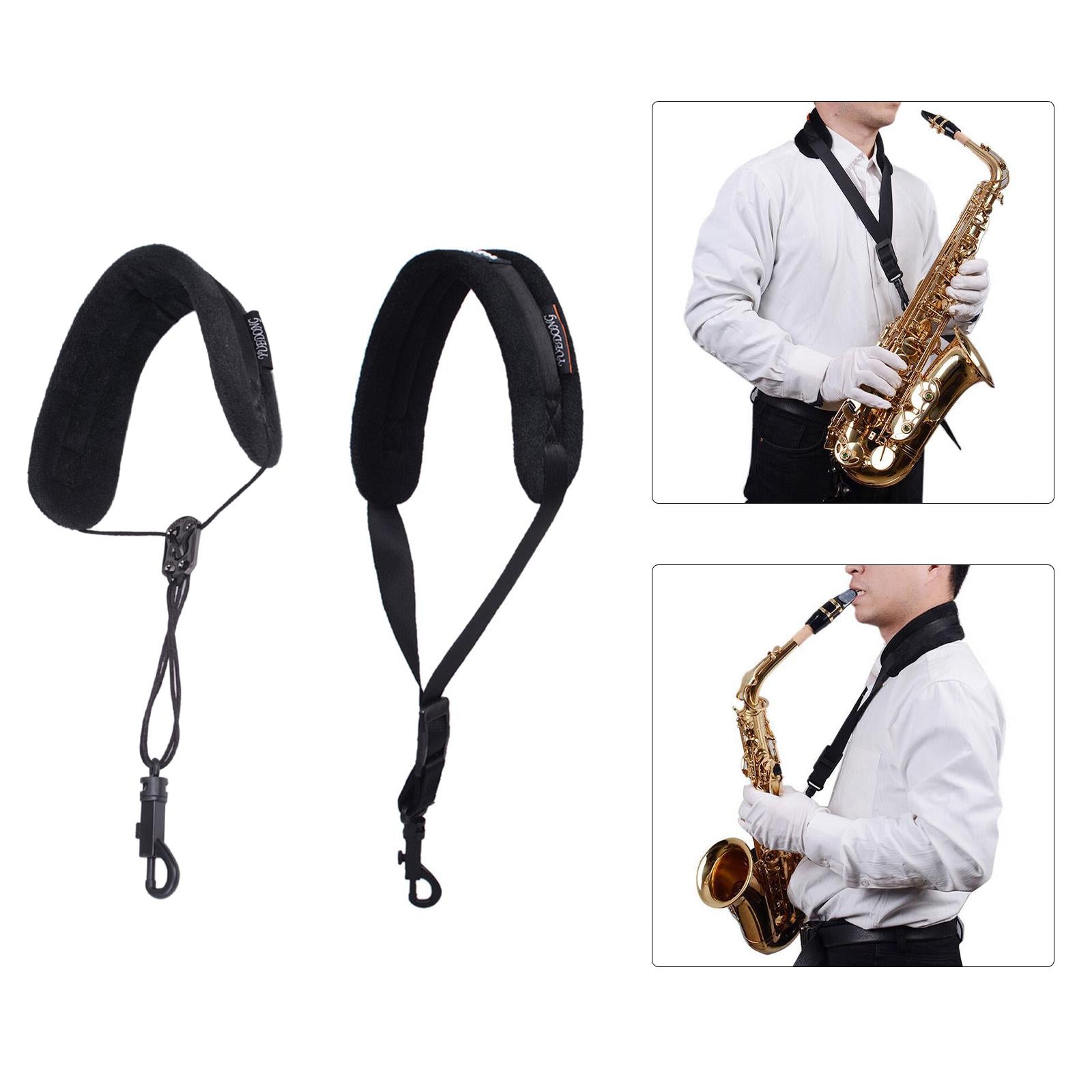 Sax Neck Strap with Metal Snap Instrument Accessories for Soprano Saxophone A