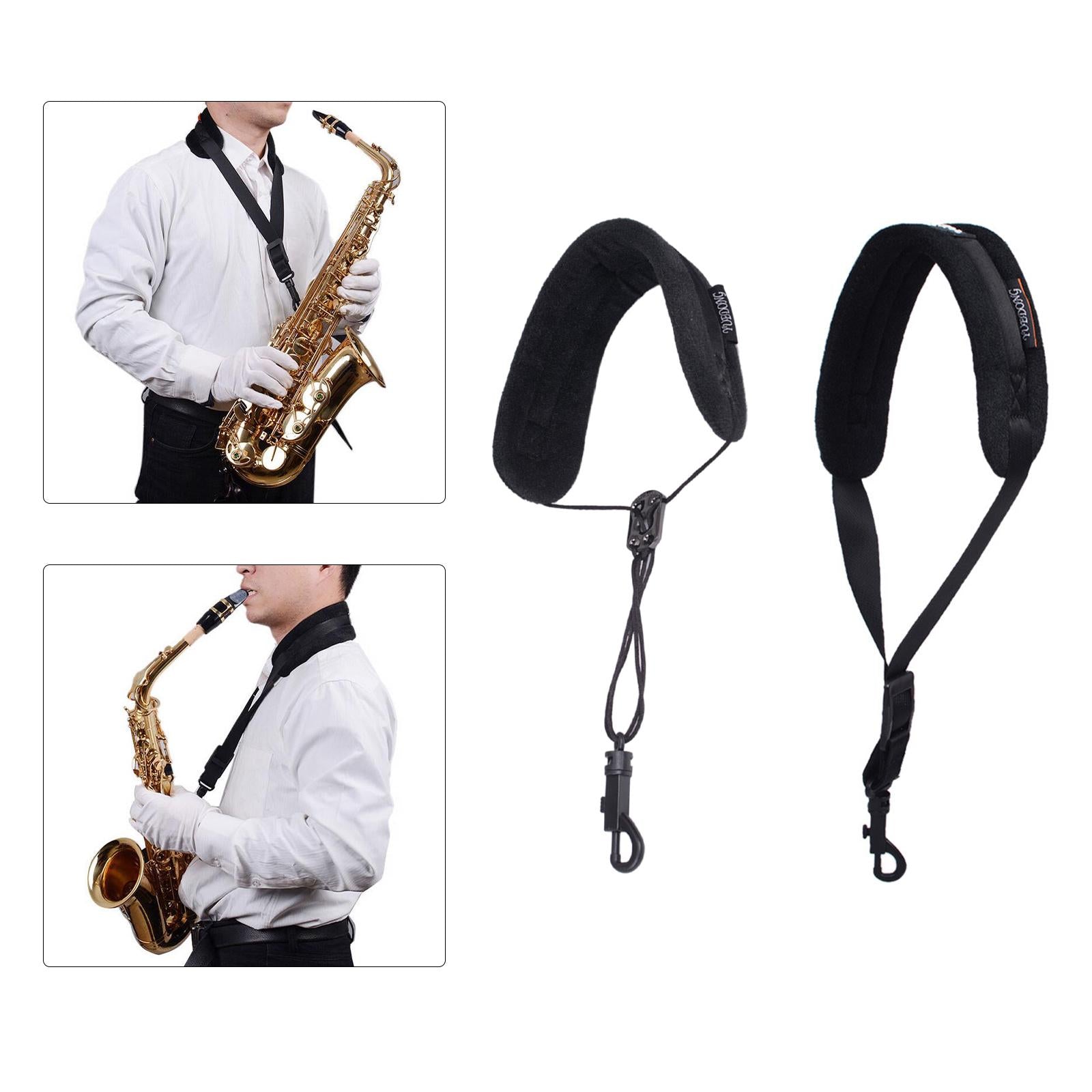 Sax Neck Strap with Metal Snap Instrument Accessories for Soprano Saxophone A