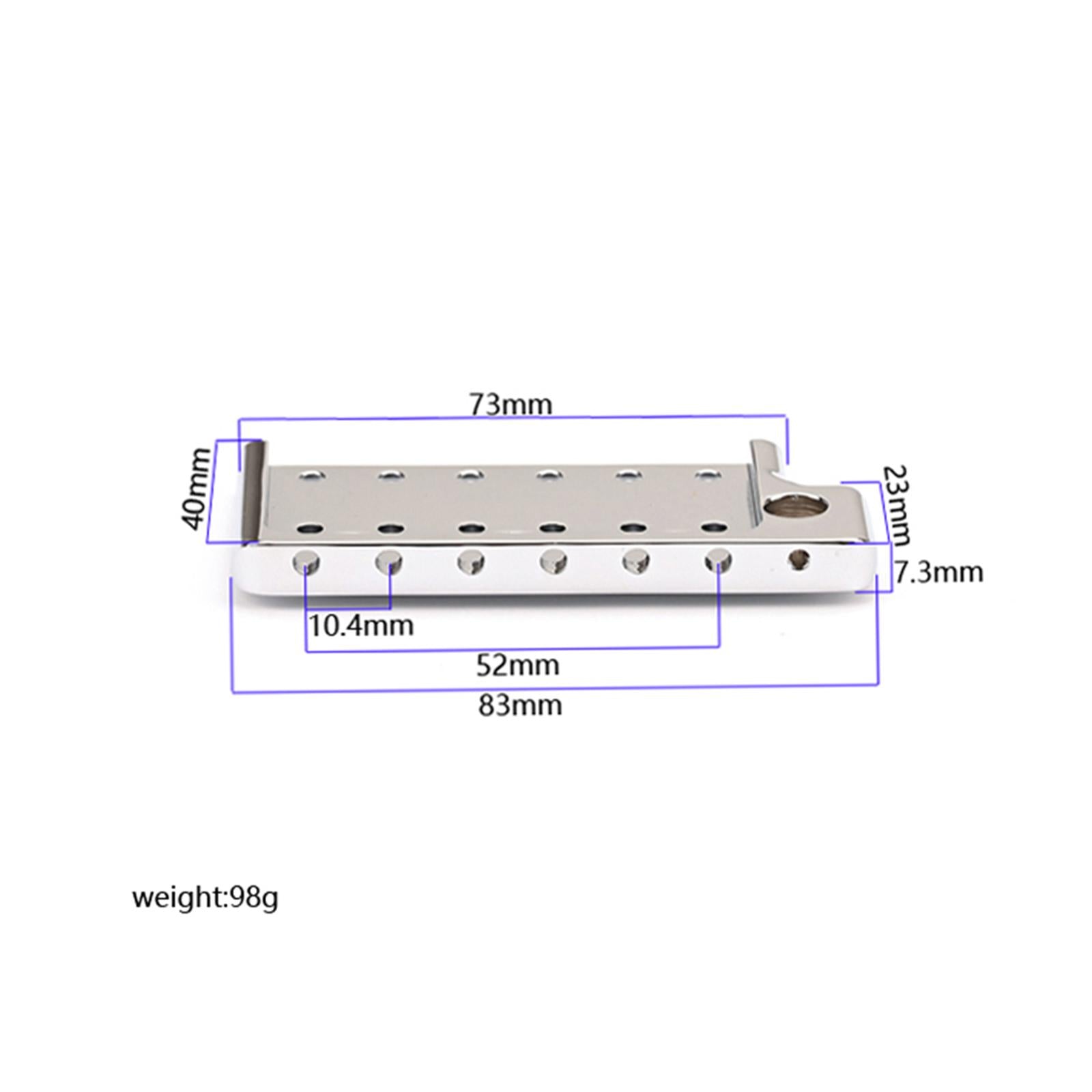 Professional Guitar Tremolo Bridge Plate 10.4mm String Spacing Guitar Parts