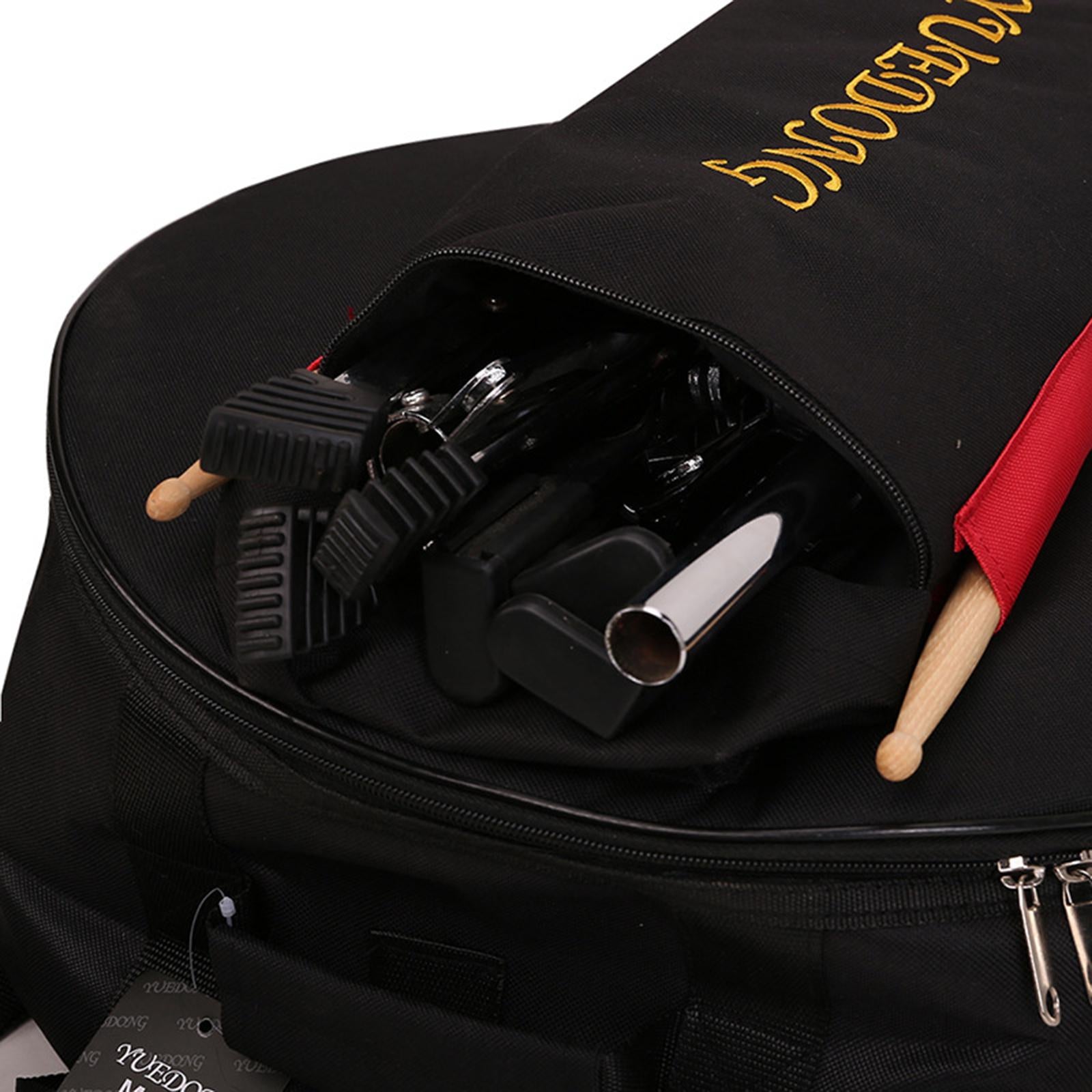 Snare Drum Bag Accs Backpack Protable Waterproof Handles Cover Kit Carrying