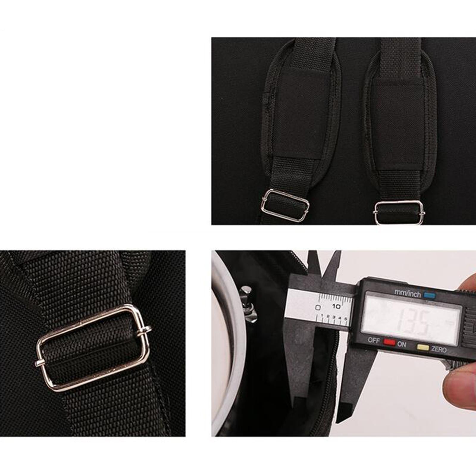 Snare Drum Bag Accs Backpack Protable Waterproof Handles Cover Kit Carrying