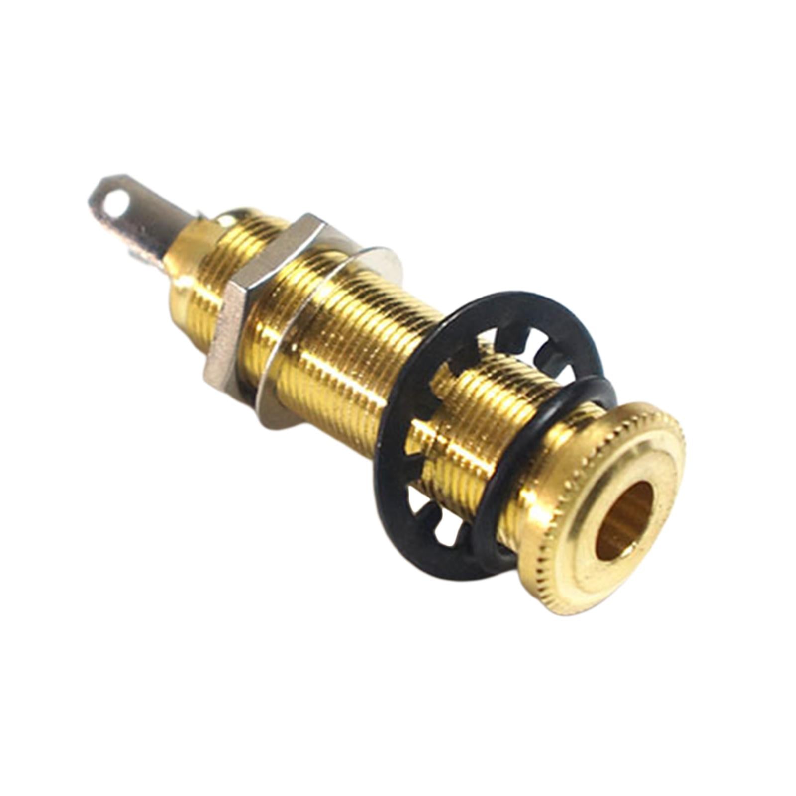 1/4 inch Guitar Pickup Endpin Jack Output Socket for Electric Guitar Golden
