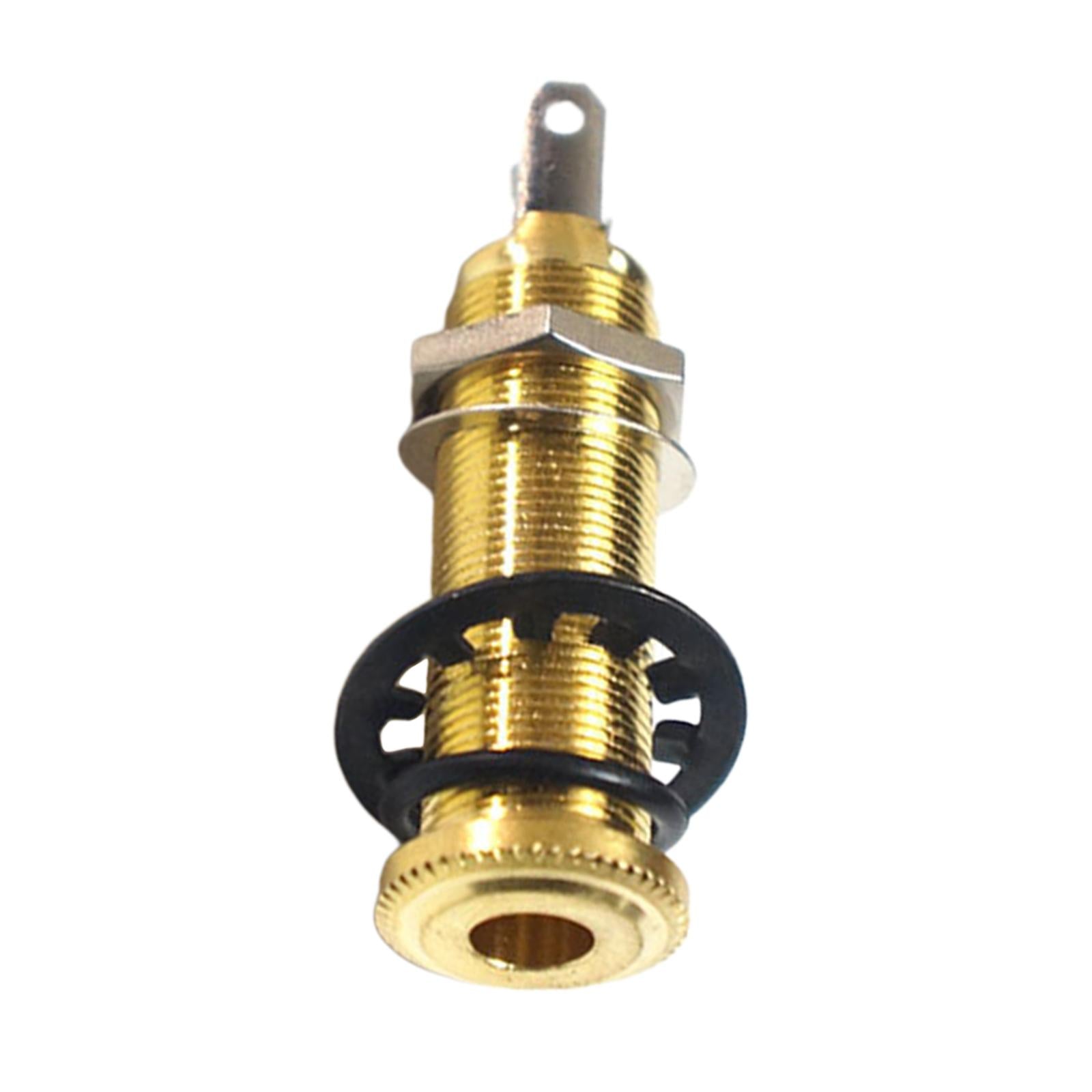1/4 inch Guitar Pickup Endpin Jack Output Socket for Electric Guitar Golden