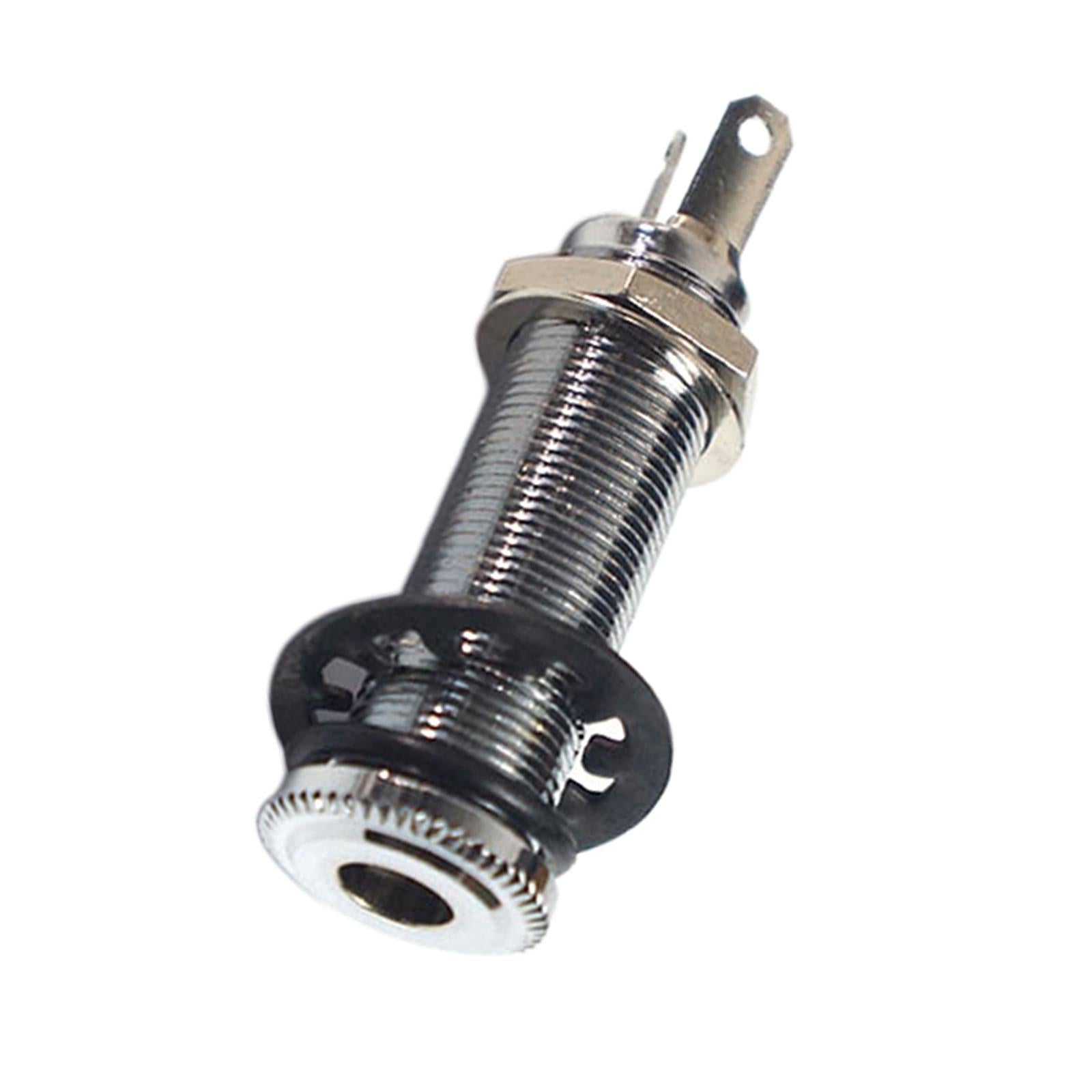 1/4 inch Guitar Pickup Endpin Jack Output Socket for Electric Guitar Silver