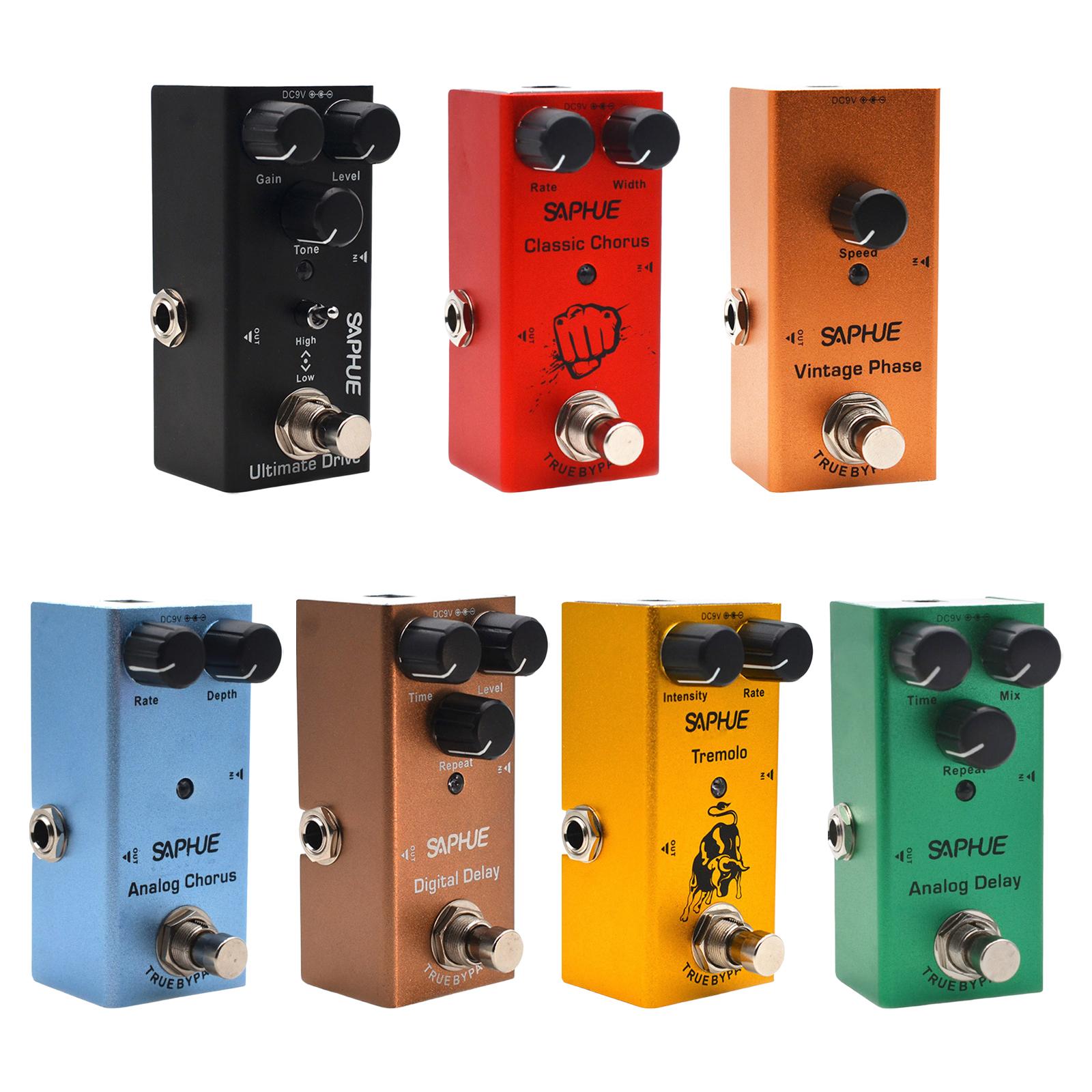Guitar Pedal Accessories Compact Parts 9V DC Mini for Electric Guitar Bass for Ultimate Drive