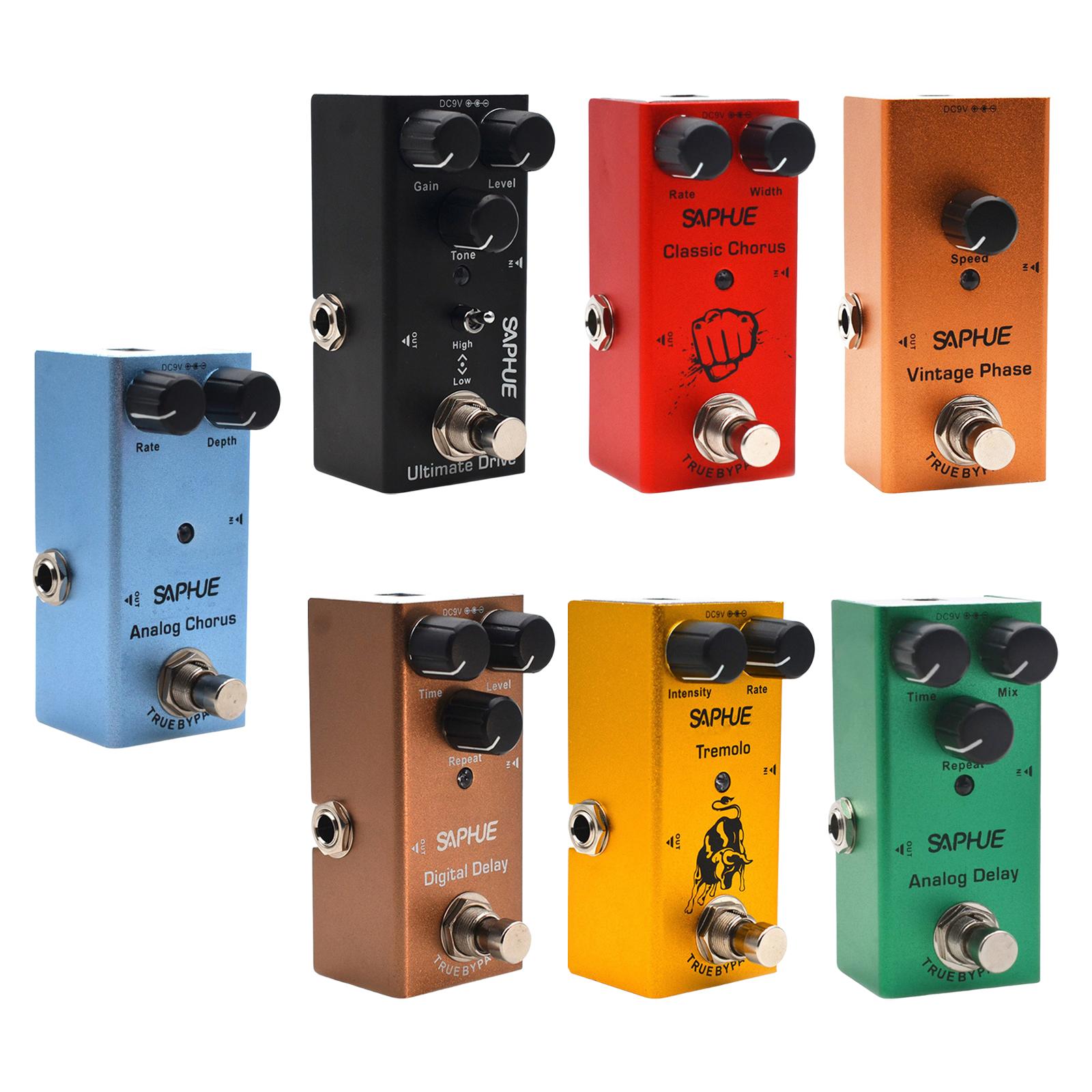 Guitar Pedal Accessories Compact Parts 9V DC Mini for Electric Guitar Bass for Ultimate Drive