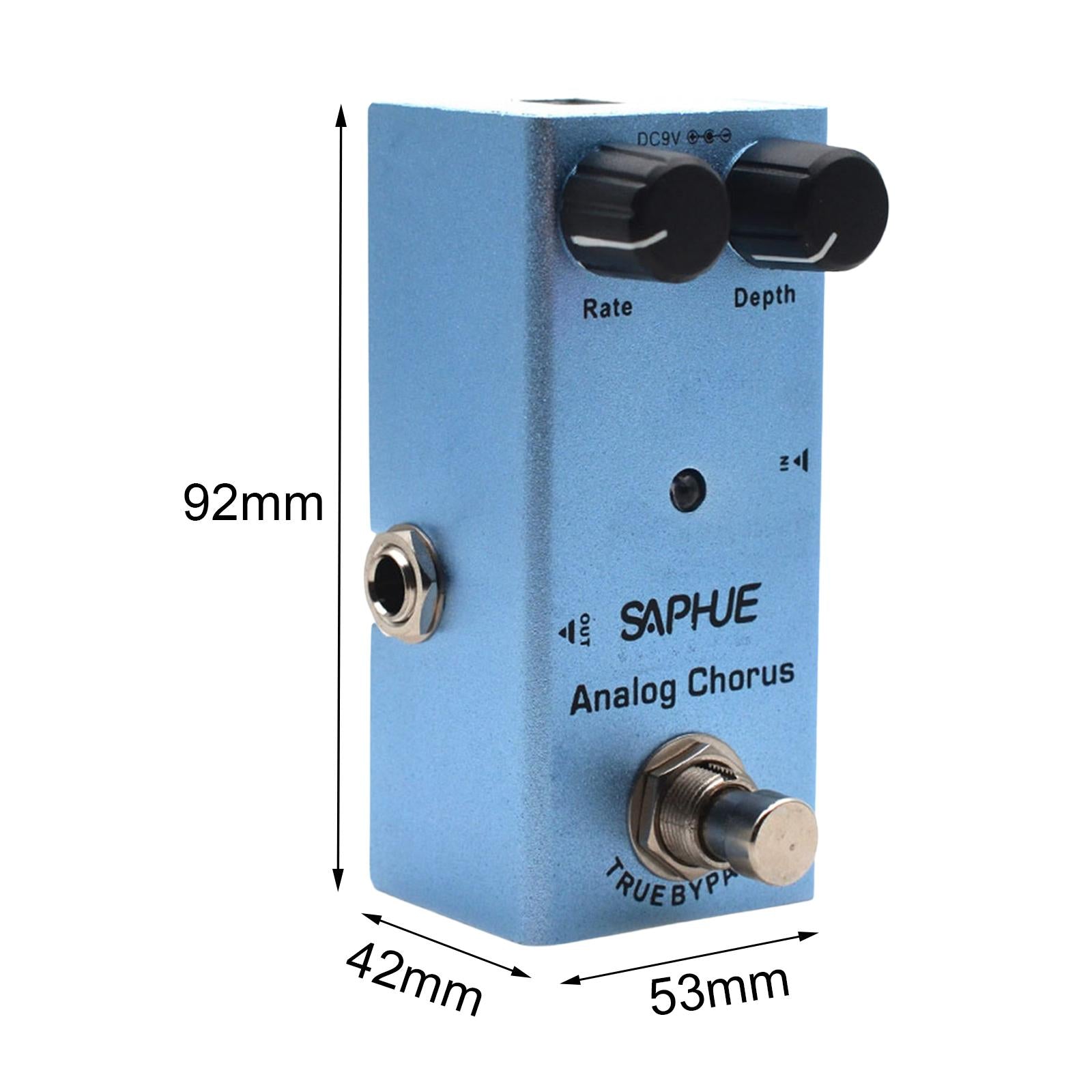 Guitar Pedal Accessories Compact Parts 9V DC Mini for Electric Guitar Bass for Analog Chorus