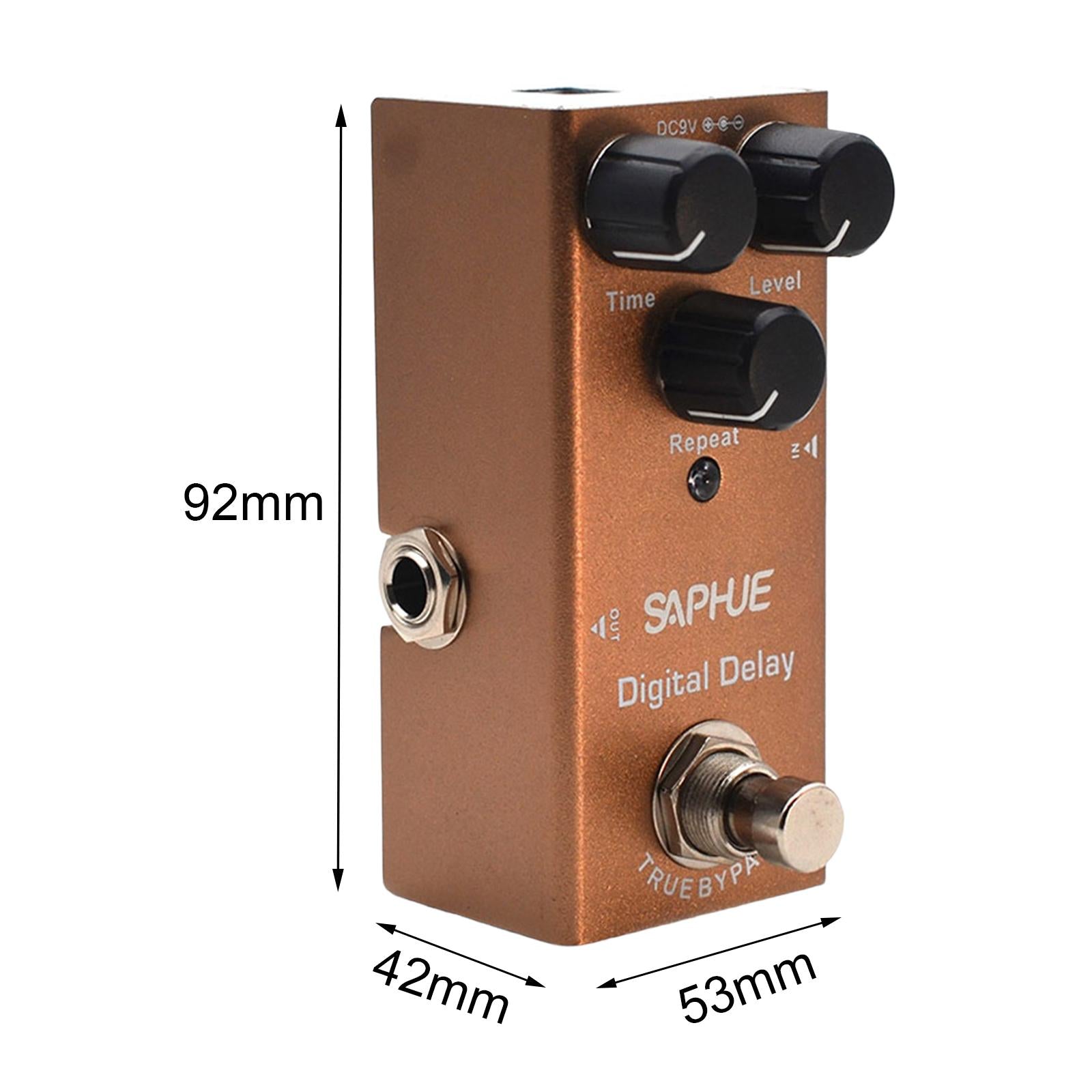 Guitar Pedal Accessories Compact Parts 9V DC Mini for Electric Guitar Bass for Digital Delay