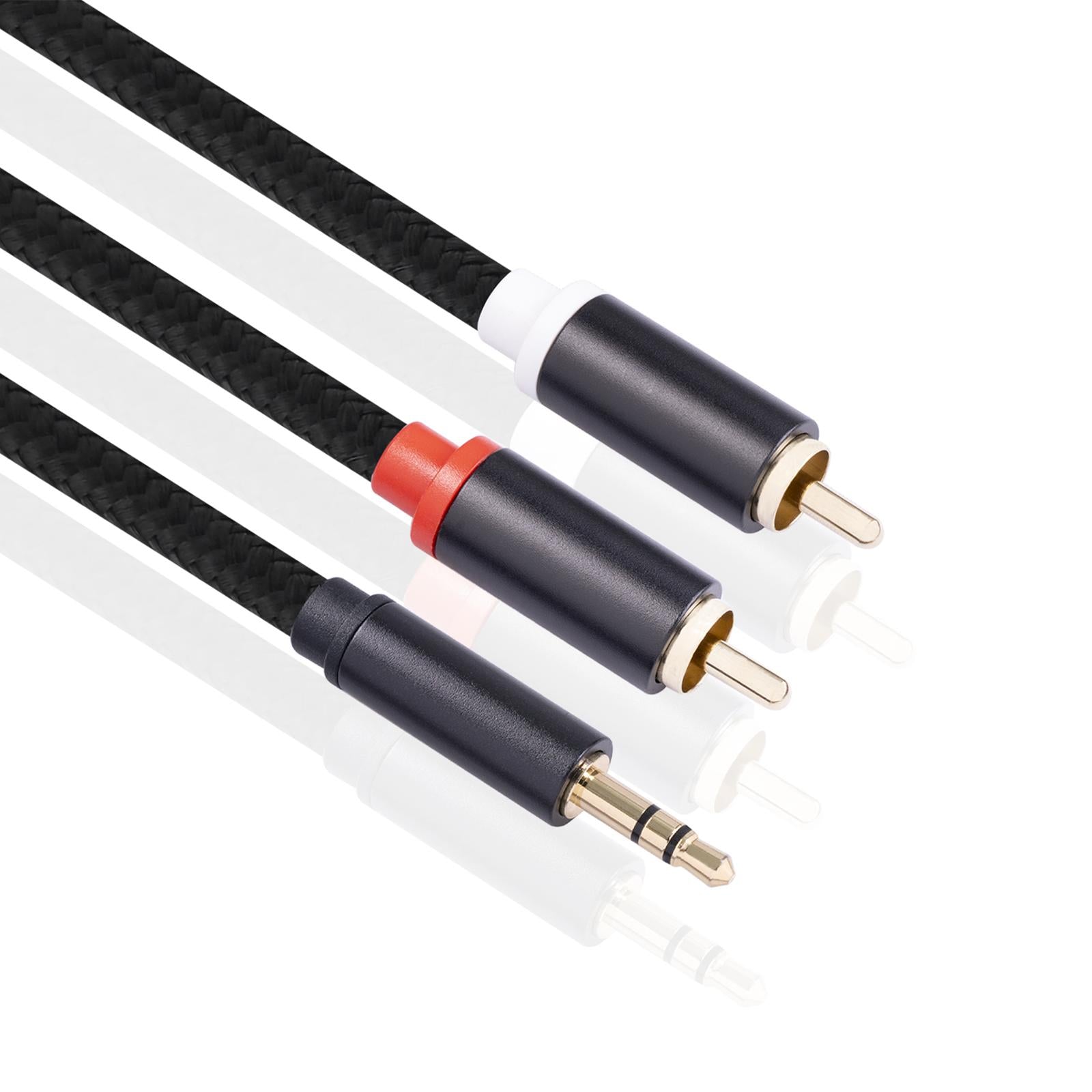 RCA to 3.5mm for Theater Amplifier Auxiliary Cable Headphone RCA to AUX 1.8M