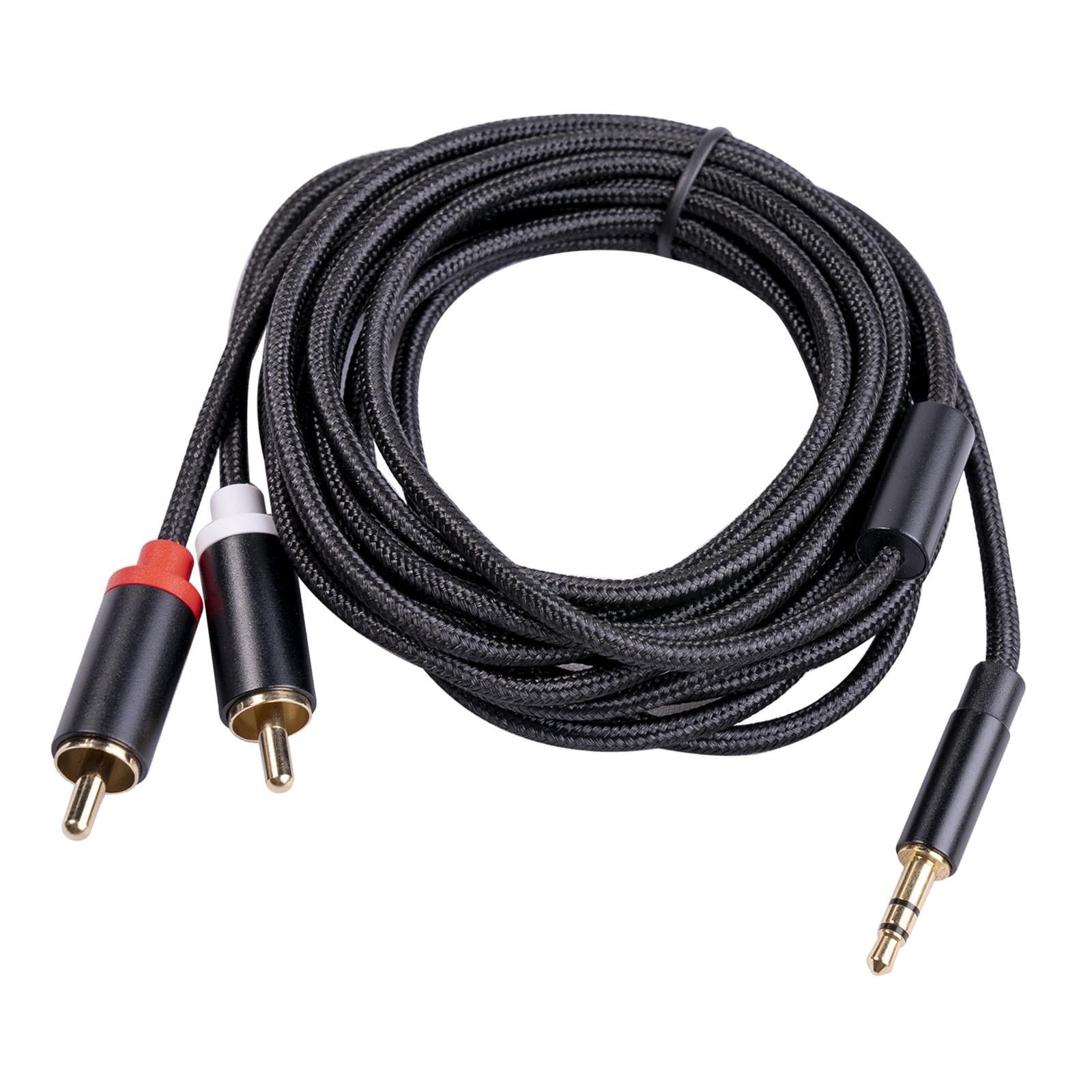 RCA to 3.5mm for Theater Amplifier Auxiliary Cable Headphone RCA to AUX 3M