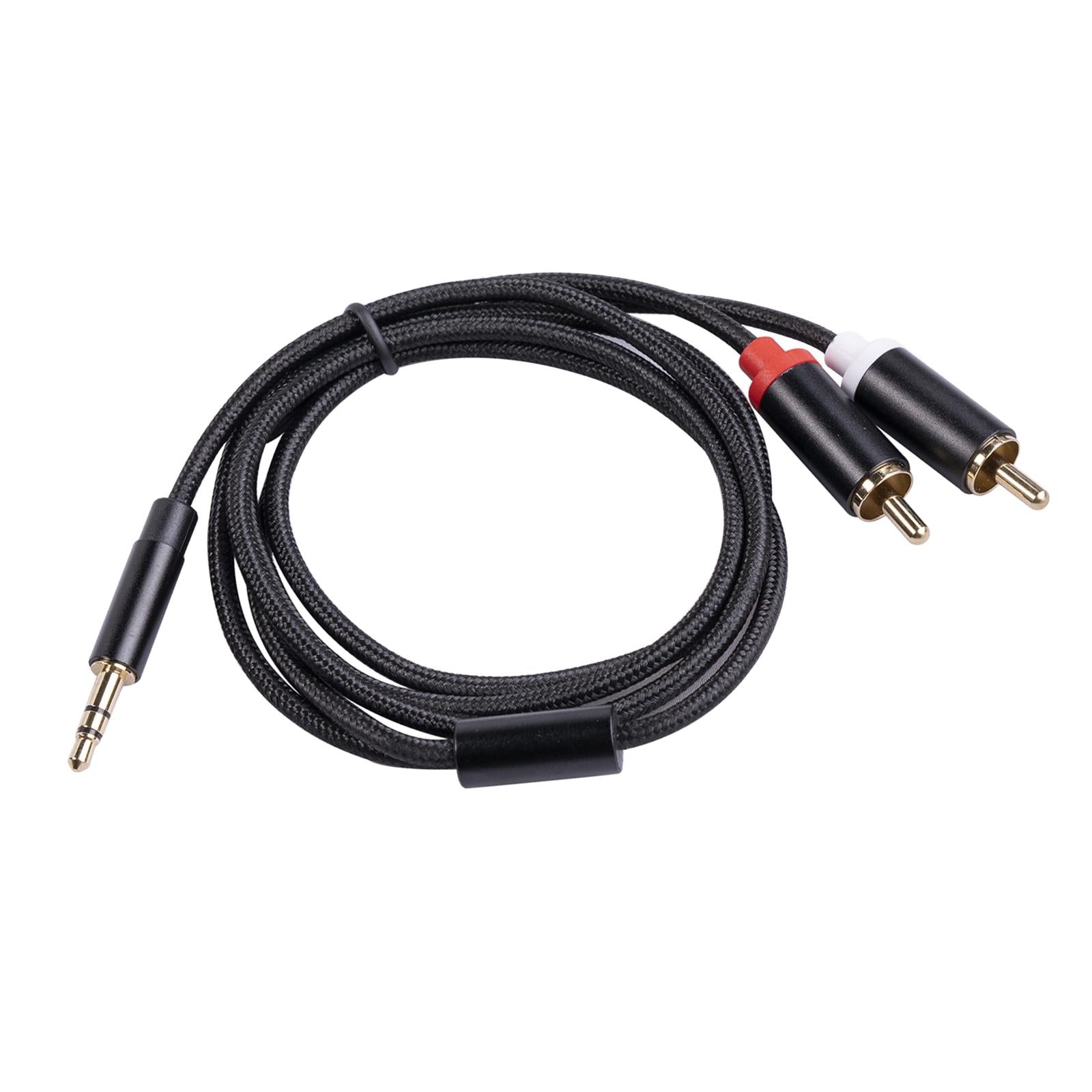 RCA to 3.5mm for Theater Amplifier Auxiliary Cable Headphone RCA to AUX 1M