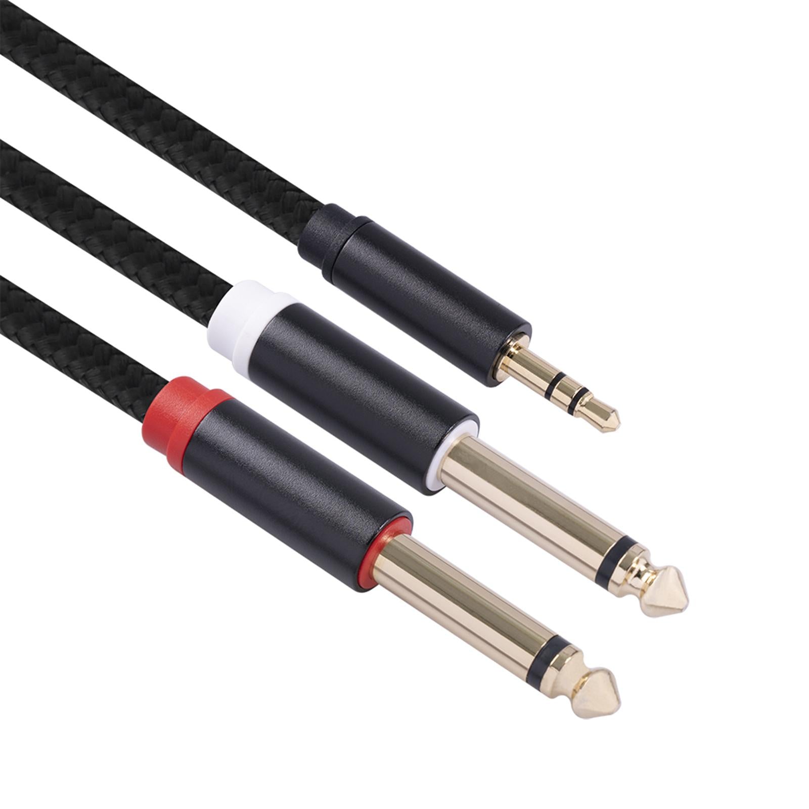 Cable 3.5mm 1/8 TRS to Dual 6.35mm 1/4 TS Y Splitter Cable 3m