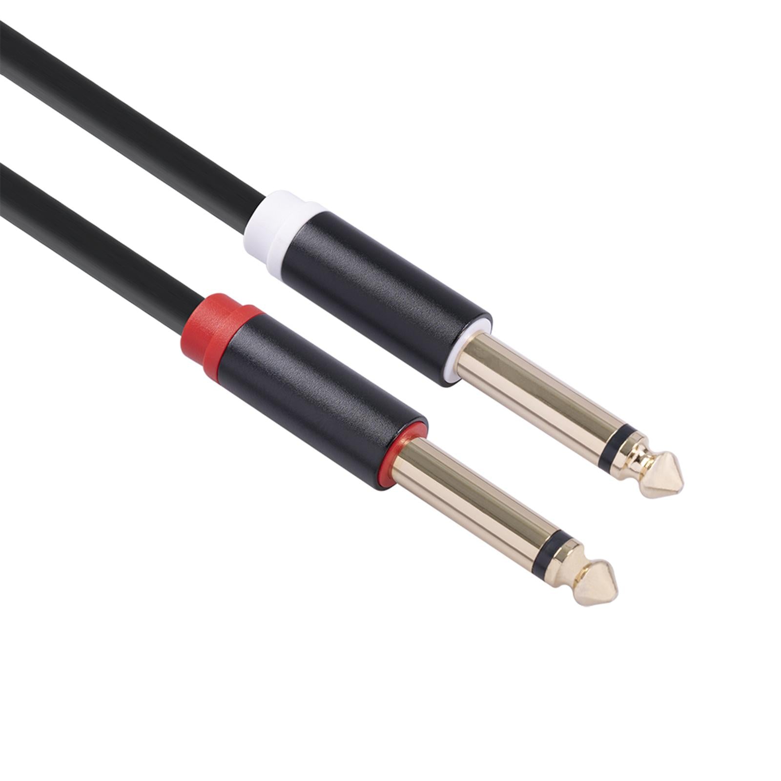 Dual 6.35mm to Dual RCA Cable Male to Male 4.9ft Durable for CD Player