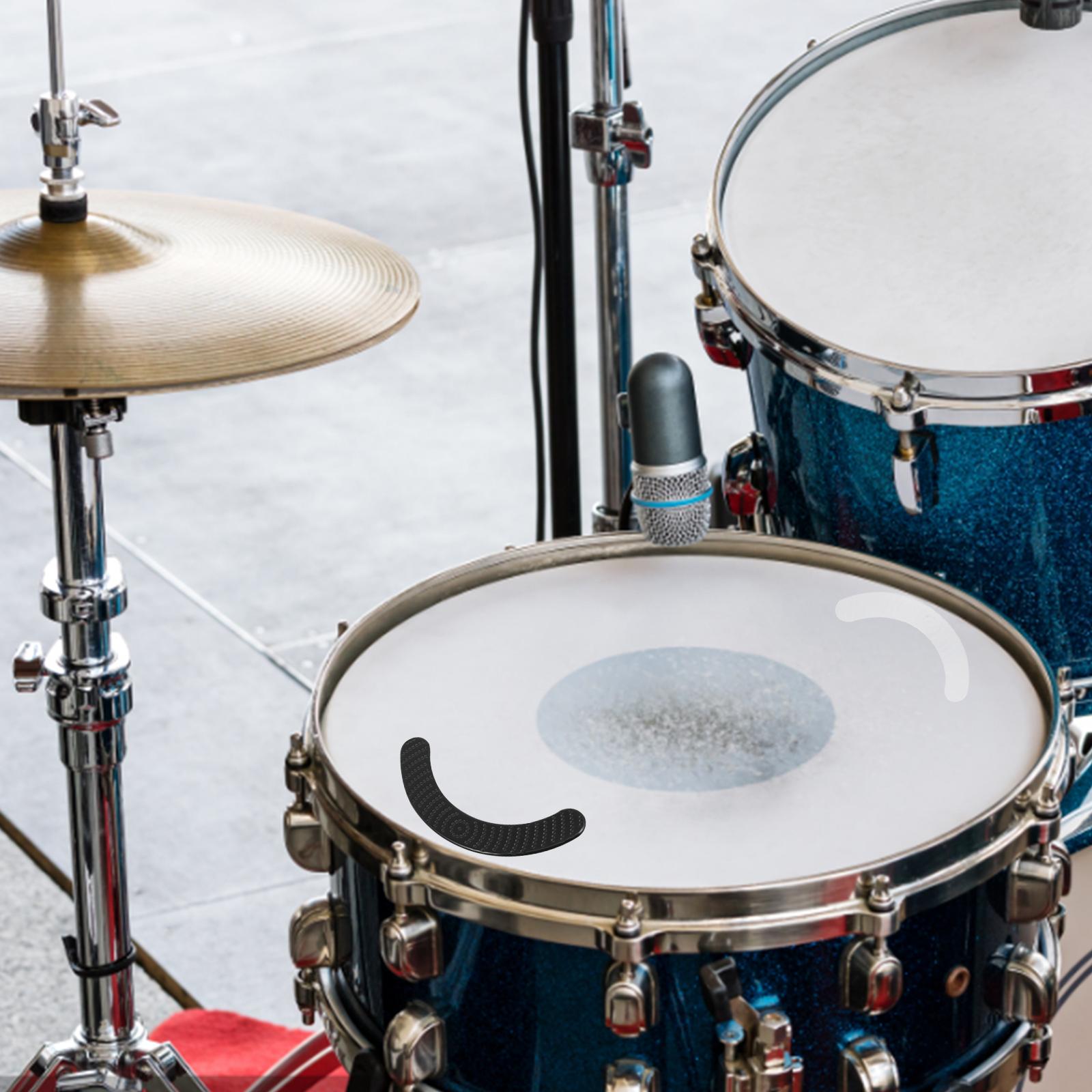 2x Silicone Mute Damper Pads for Snare Drum Dampeners for Shows Rehearsal