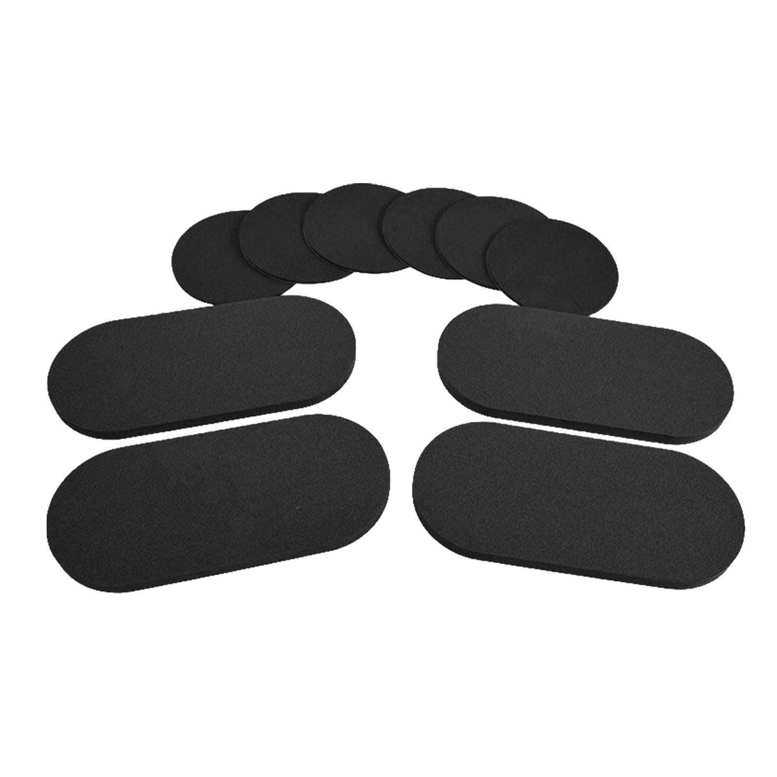 10 Pieces Bass Drum Patch Drumheads Protector Practice Drum Pads for Drum
