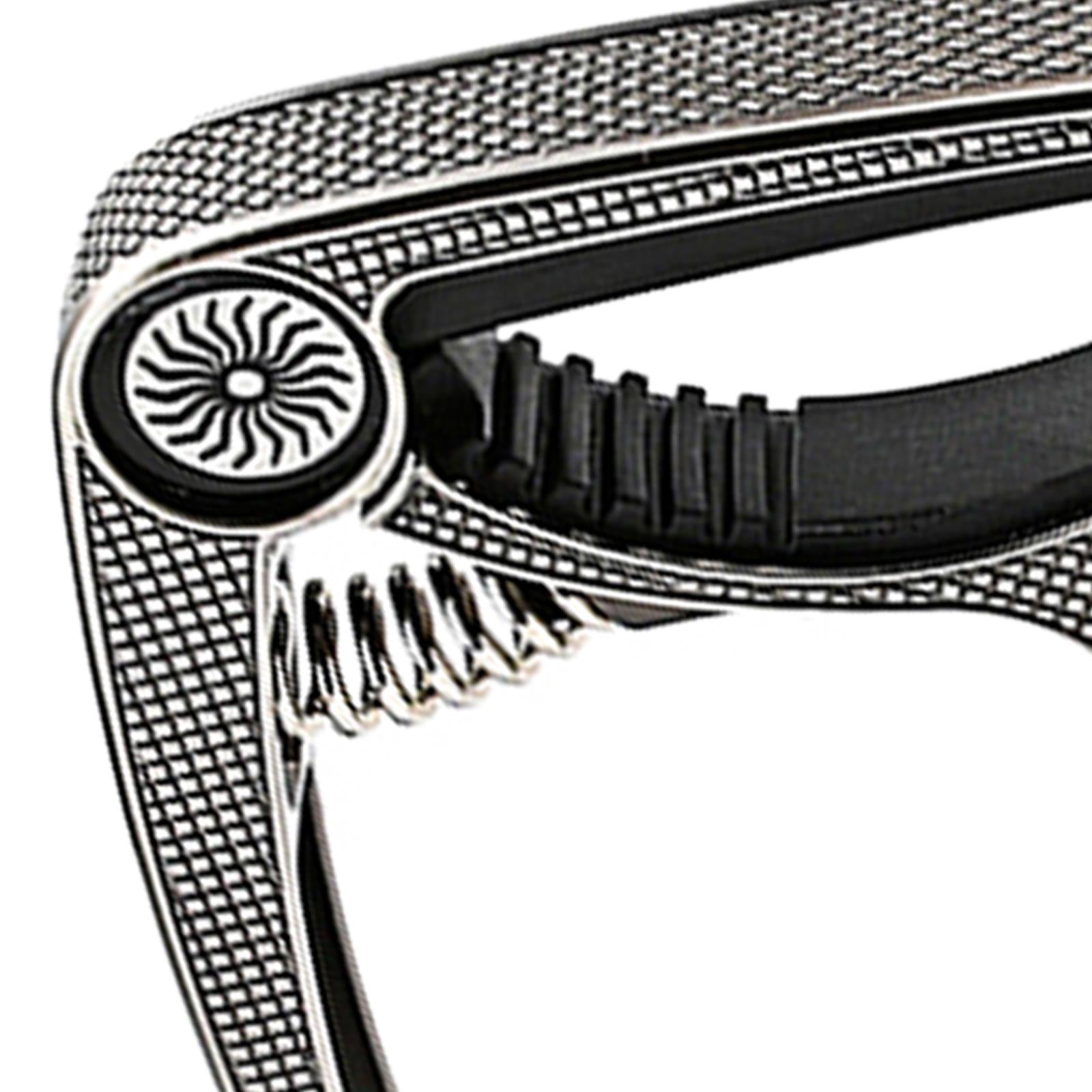 Guitar Capo Acoustic Clip Quick Change Clamp Key for Electric Guitar Ukulele Silver