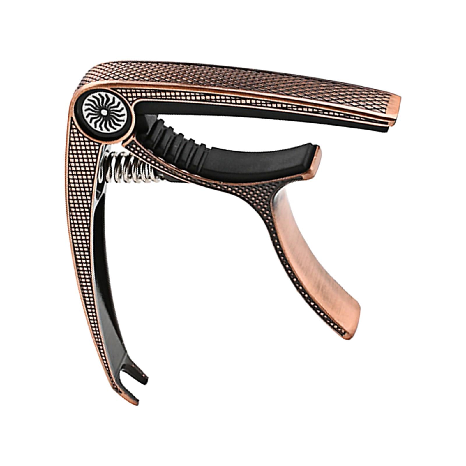 Guitar Capo Acoustic Clip Quick Change Clamp Key for Electric Guitar Ukulele Copper