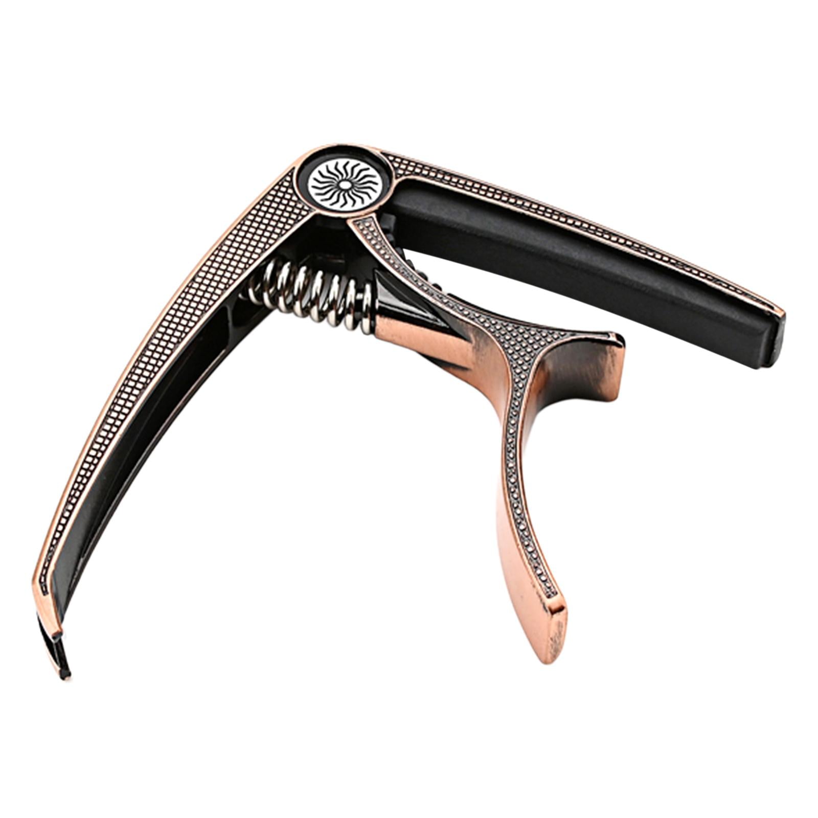 Guitar Capo Acoustic Clip Quick Change Clamp Key for Electric Guitar Ukulele Copper