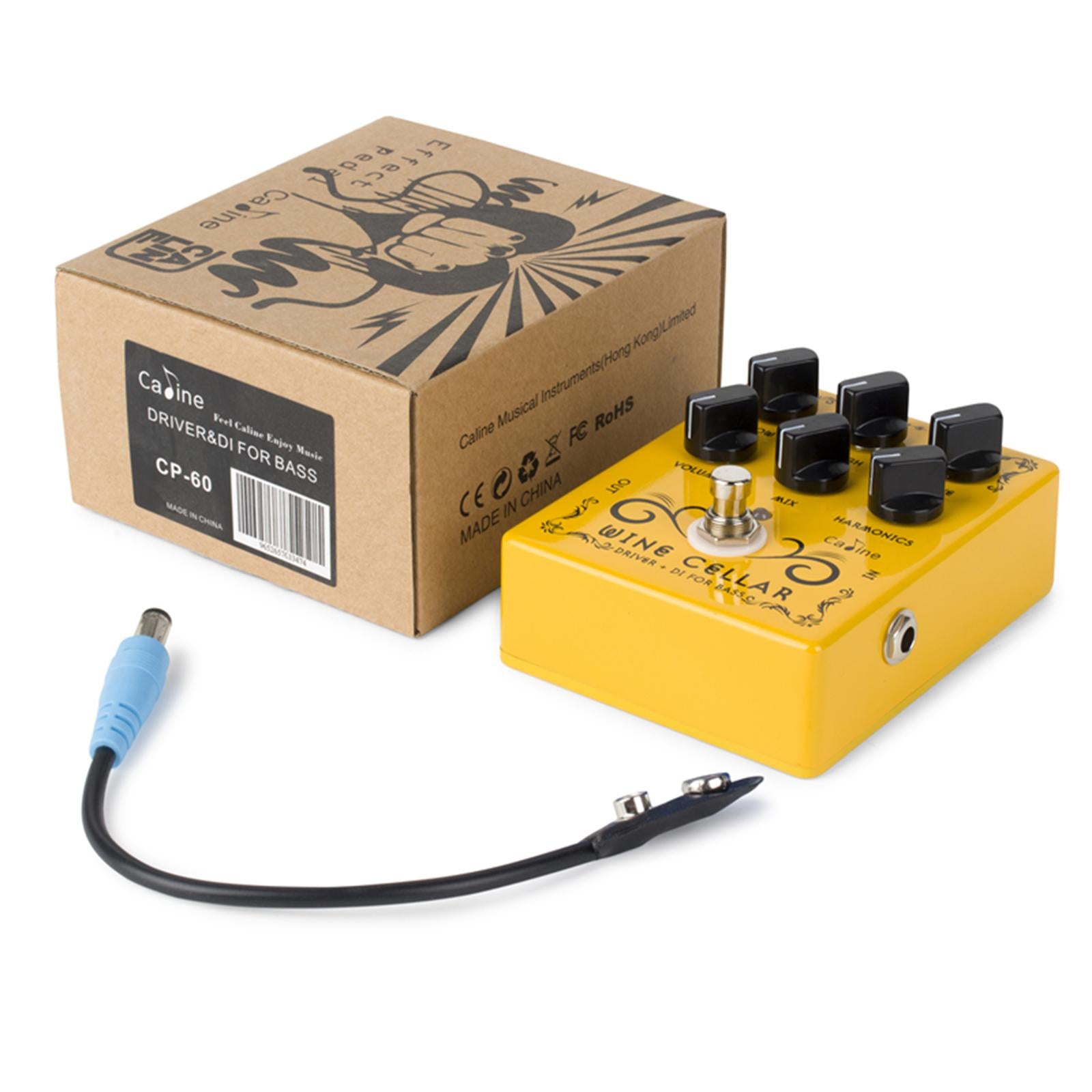 Compact Guitar Bass Pedal 1/4 Connect Mini Analog Guitar Pedal True Bypass"