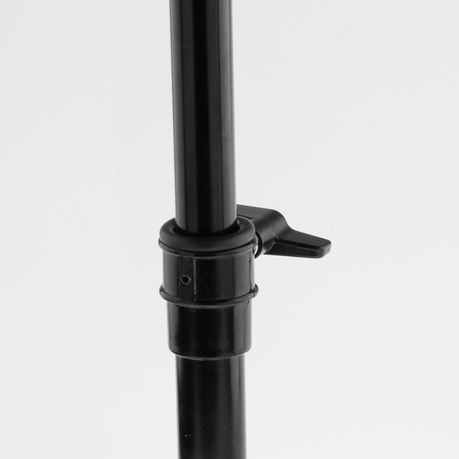 Drum Stand Alloy Accessories Height Adjustable Double Braced Percussion 22mm Black