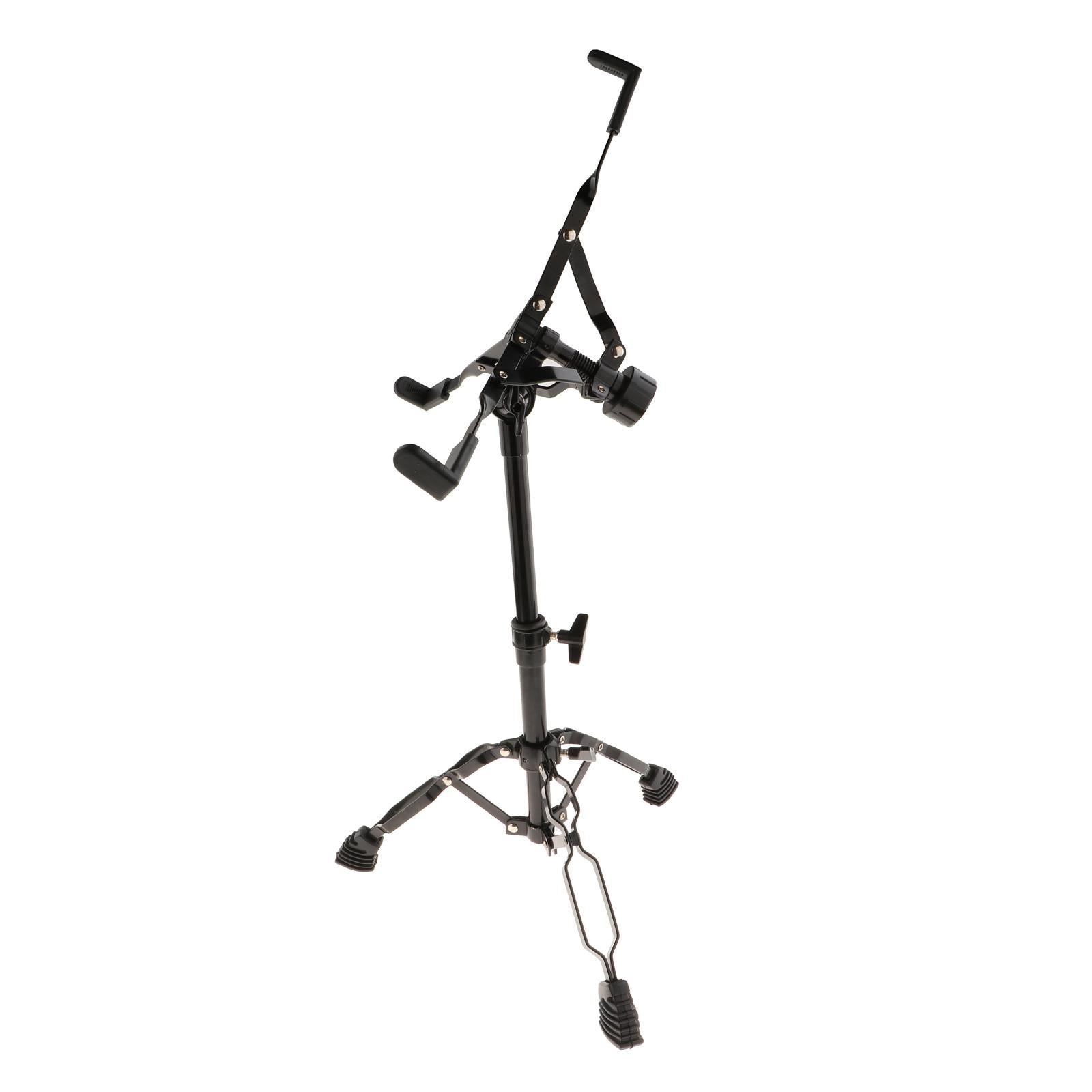 Drum Stand Alloy Accessories Height Adjustable Double Braced Percussion 22mm Black