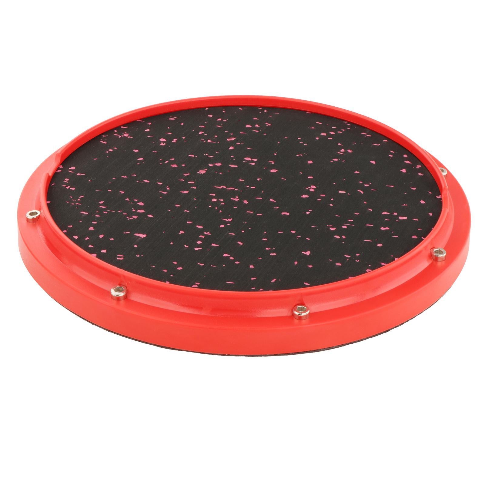 Dumb Drum Silent Drum for Drumming Practise Silent Stroke Drumhead red
