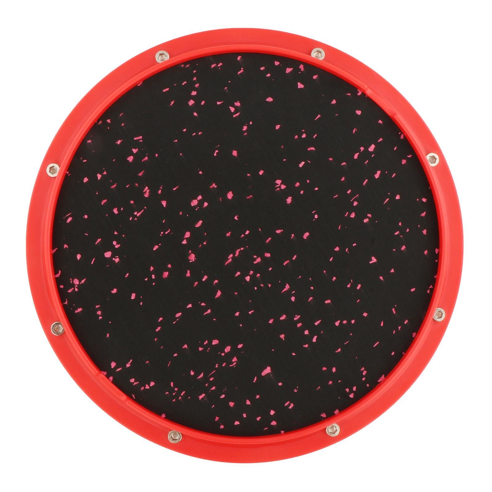 Dumb Drum Silent Drum for Drumming Practise Silent Stroke Drumhead red