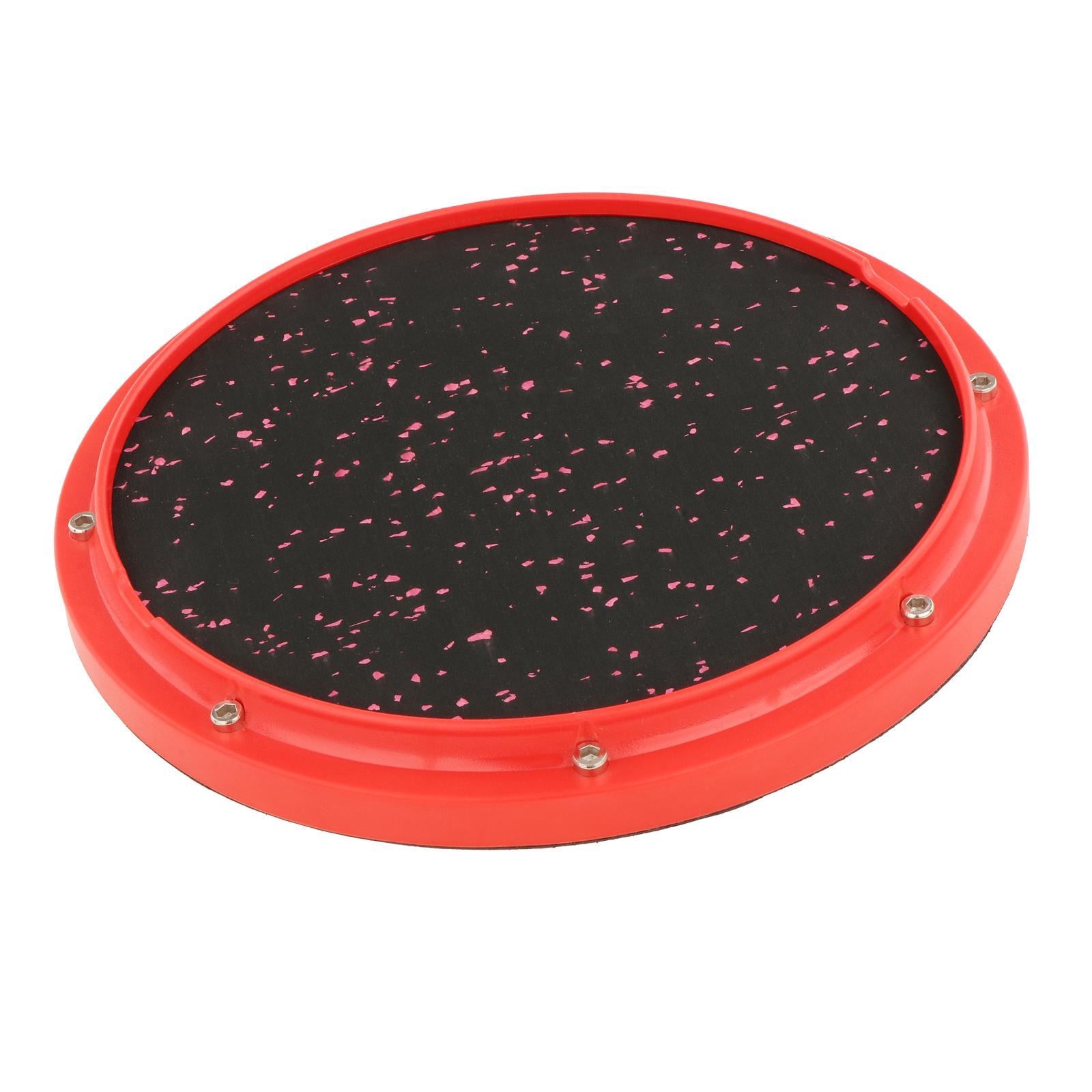 Dumb Drum Silent Drum for Drumming Practise Silent Stroke Drumhead red