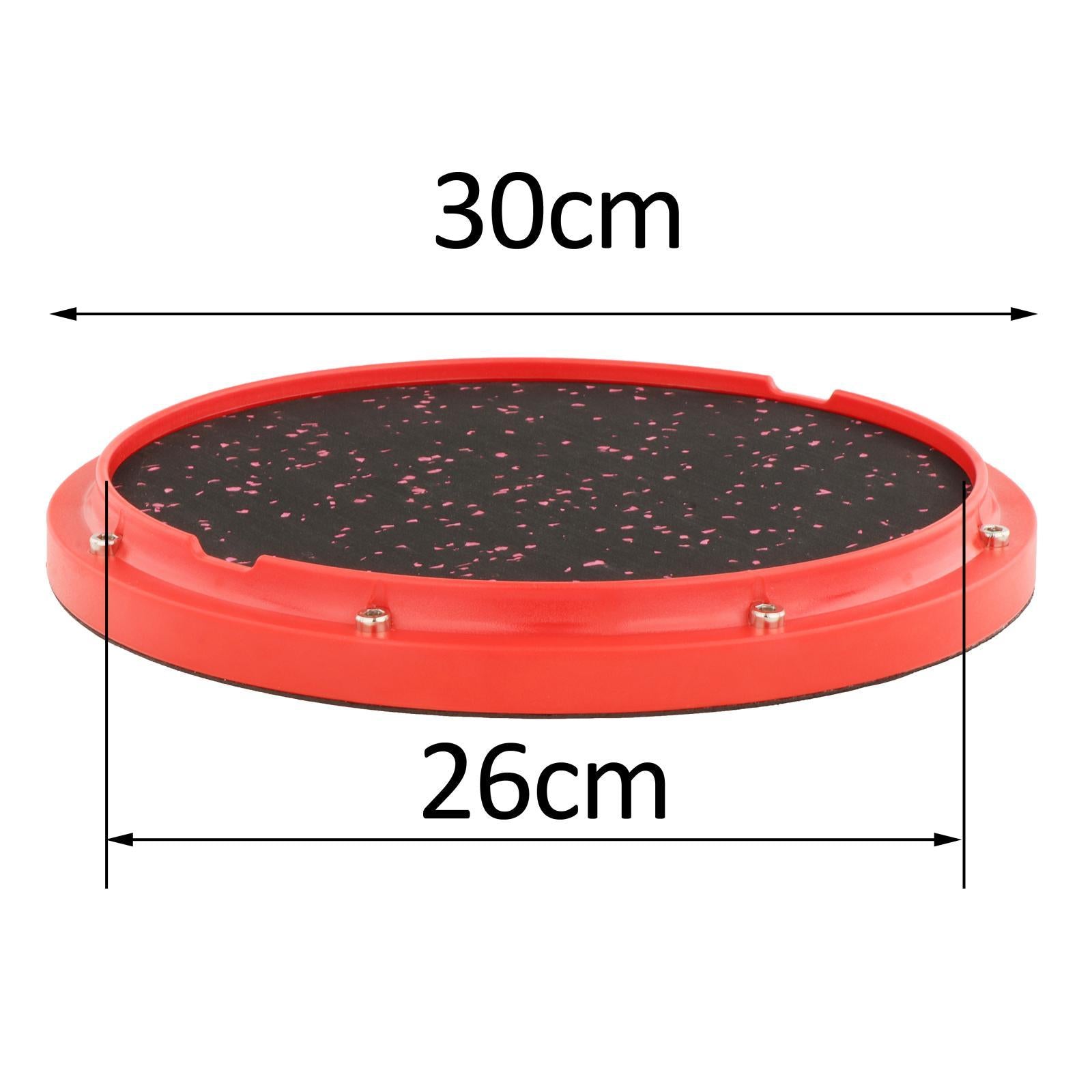 Dumb Drum Silent Drum for Drumming Practise Silent Stroke Drumhead red