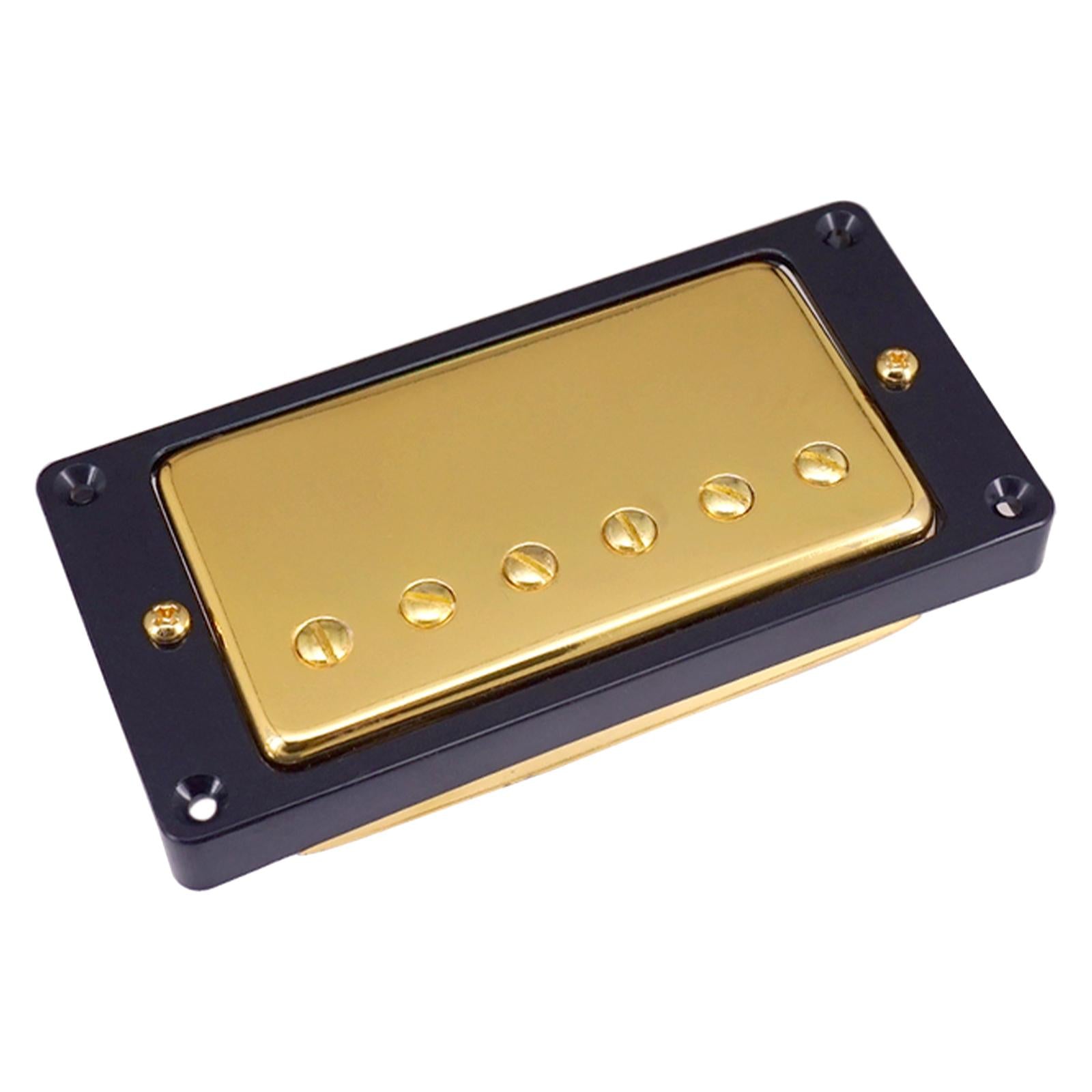 Humbucker Double Coil Electric Guitar Neck Bridge Pickup for LP Black Frame