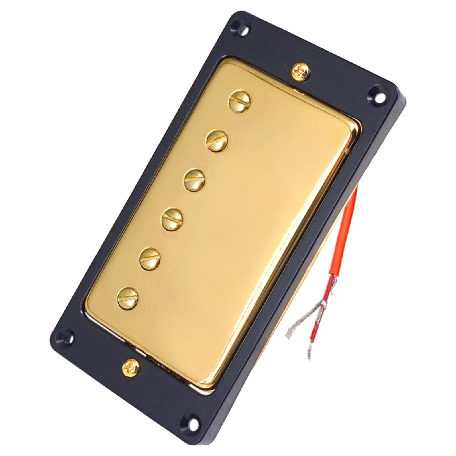 Humbucker Double Coil Electric Guitar Neck Bridge Pickup for LP Black Frame