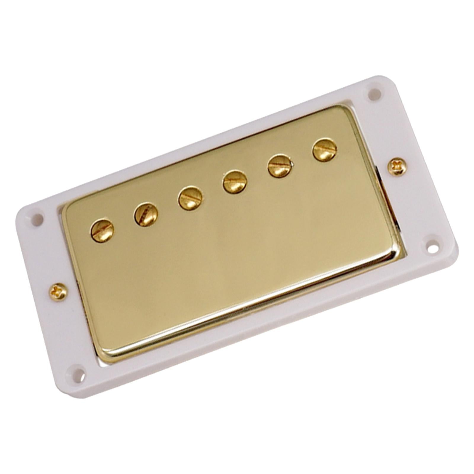 Humbucker Double Coil Electric Guitar Neck Bridge Pickup for LP White Frame
