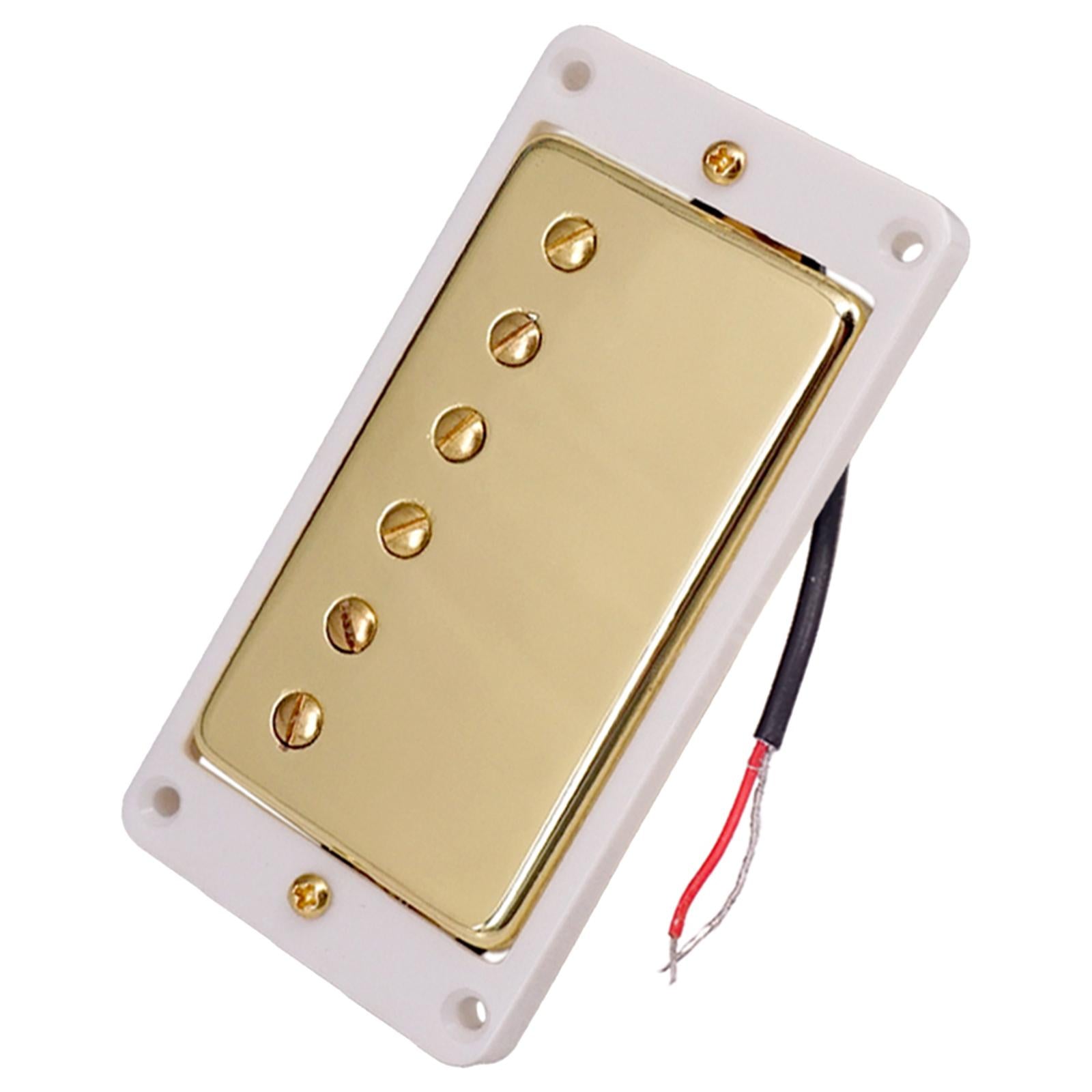 Humbucker Double Coil Electric Guitar Neck Bridge Pickup for LP White Frame
