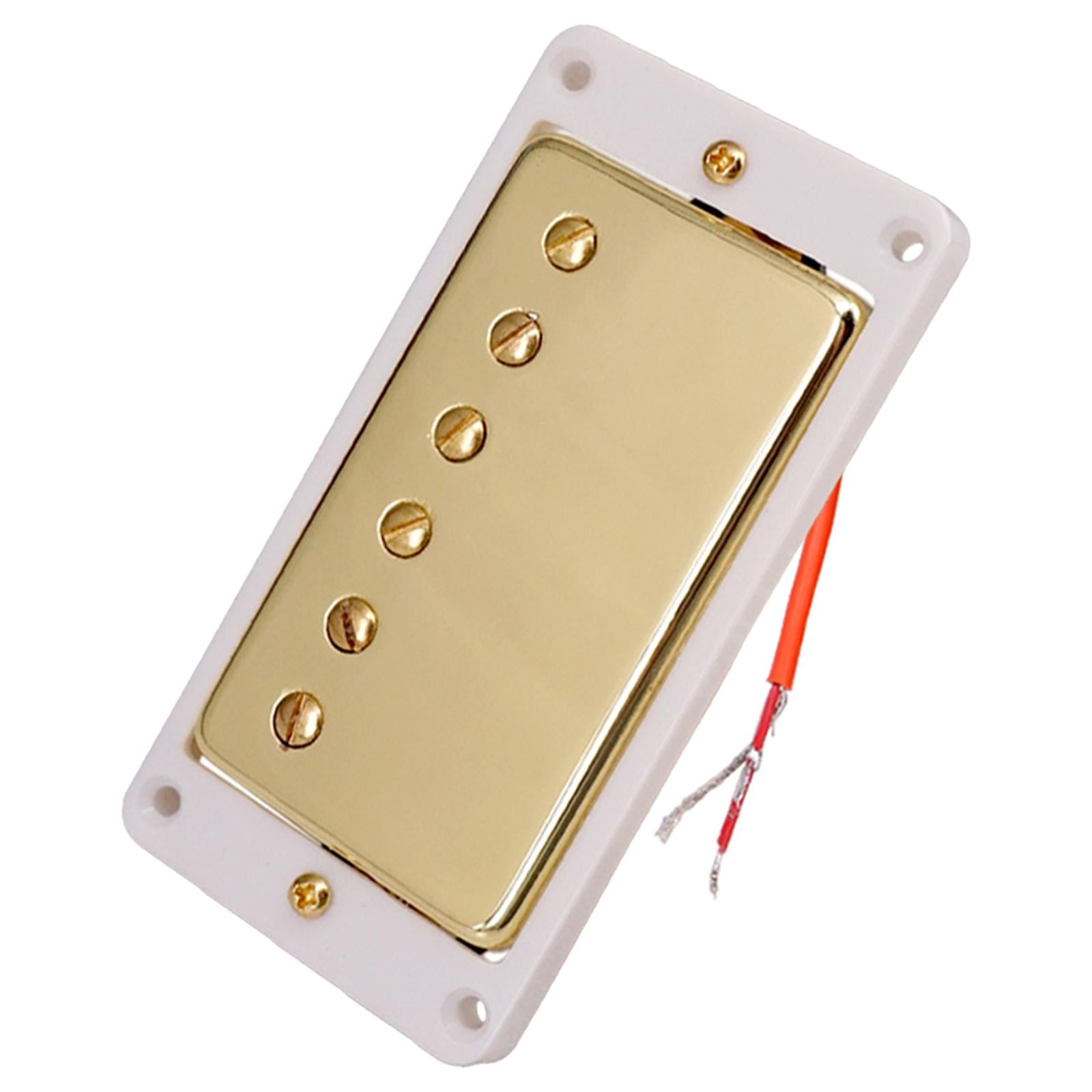 Humbucker Double Coil Electric Guitar Neck Bridge Pickup for LP White Frame