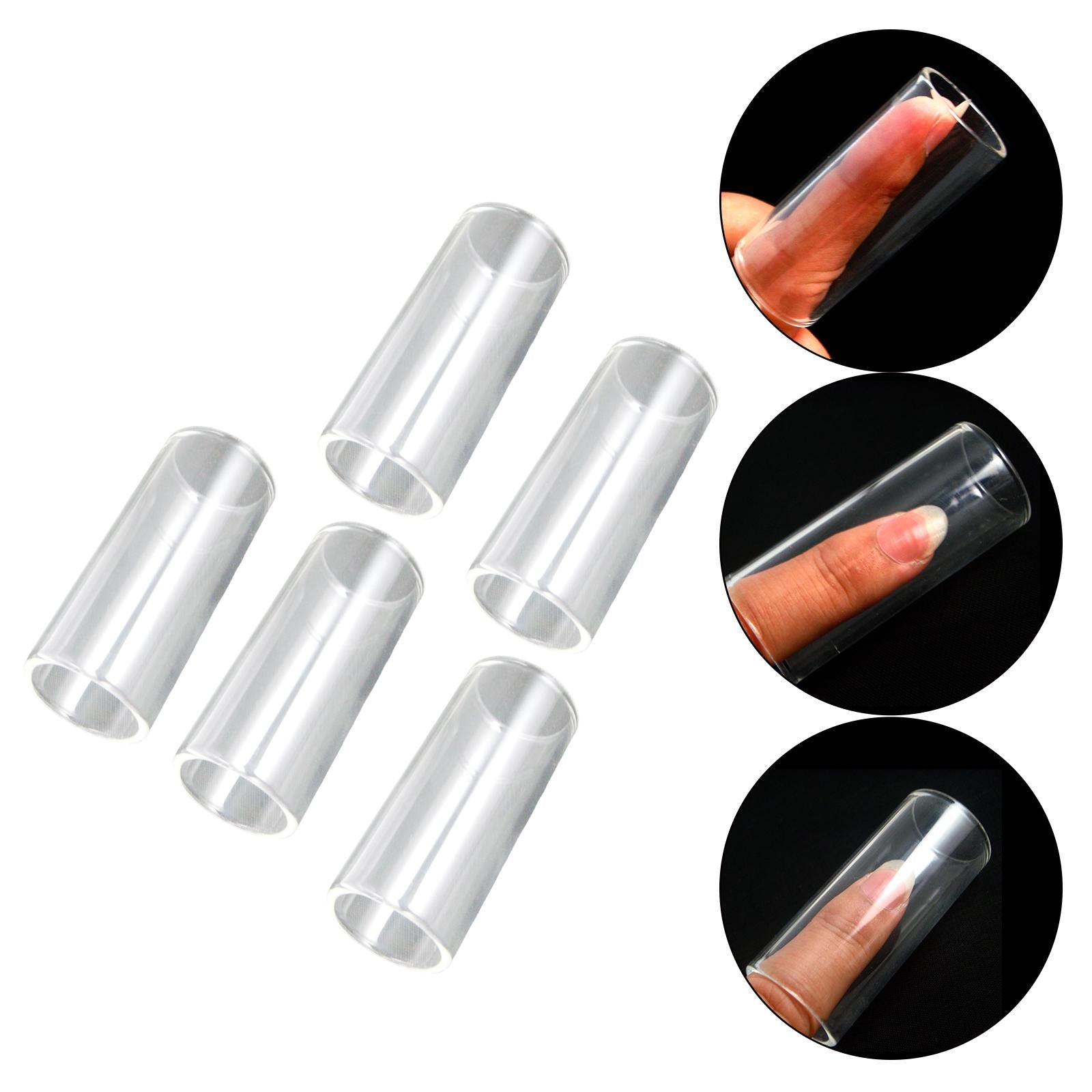 5x Slide Bottles Transparent for Acoustic Electric Guitar Accessories DIY