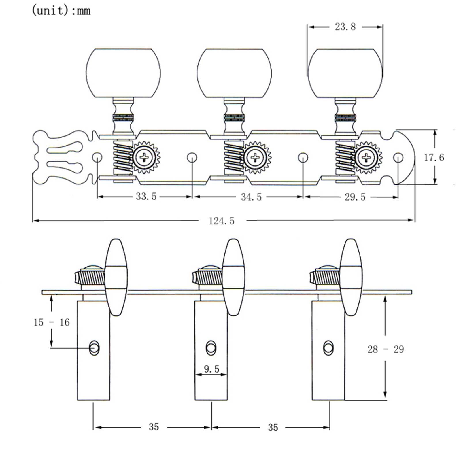 Guitar Tuning Keys Replace Part Pearl White Premium DIY Durable for Guitars